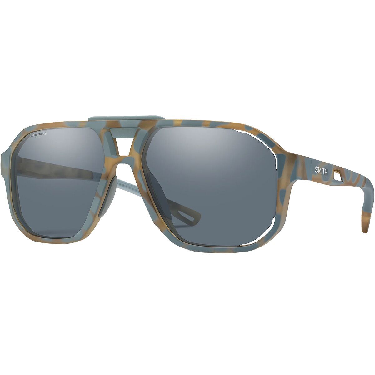 Image of Smith Truss ChromaPop Sunglasses Matte Flint/Tarmac Tortoise, One Size