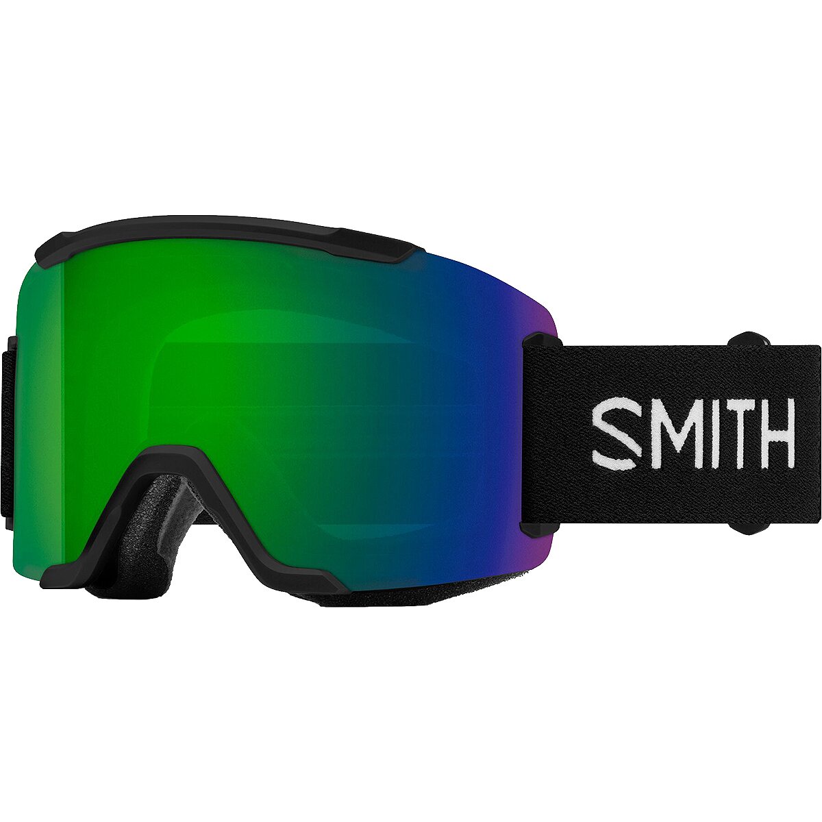 Image of Smith Squad Goggles Black/ChromaPop Sun Green Mirror2, One Size