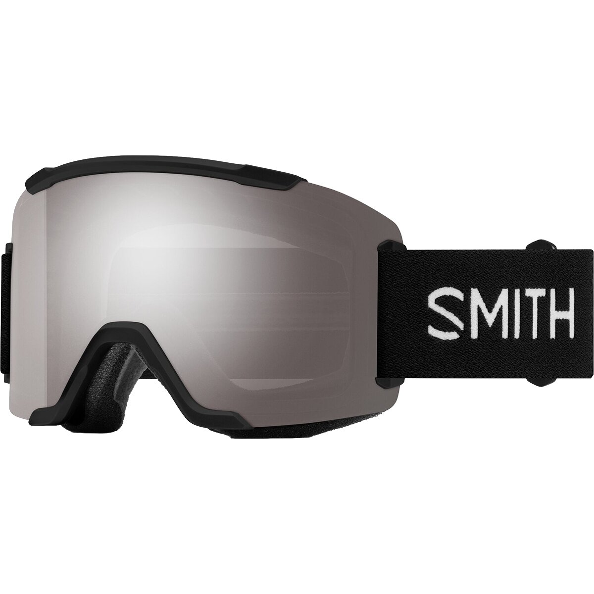 Image of Smith Squad Goggles Black/ChromaPop Sun Platinum Mirror, One Size