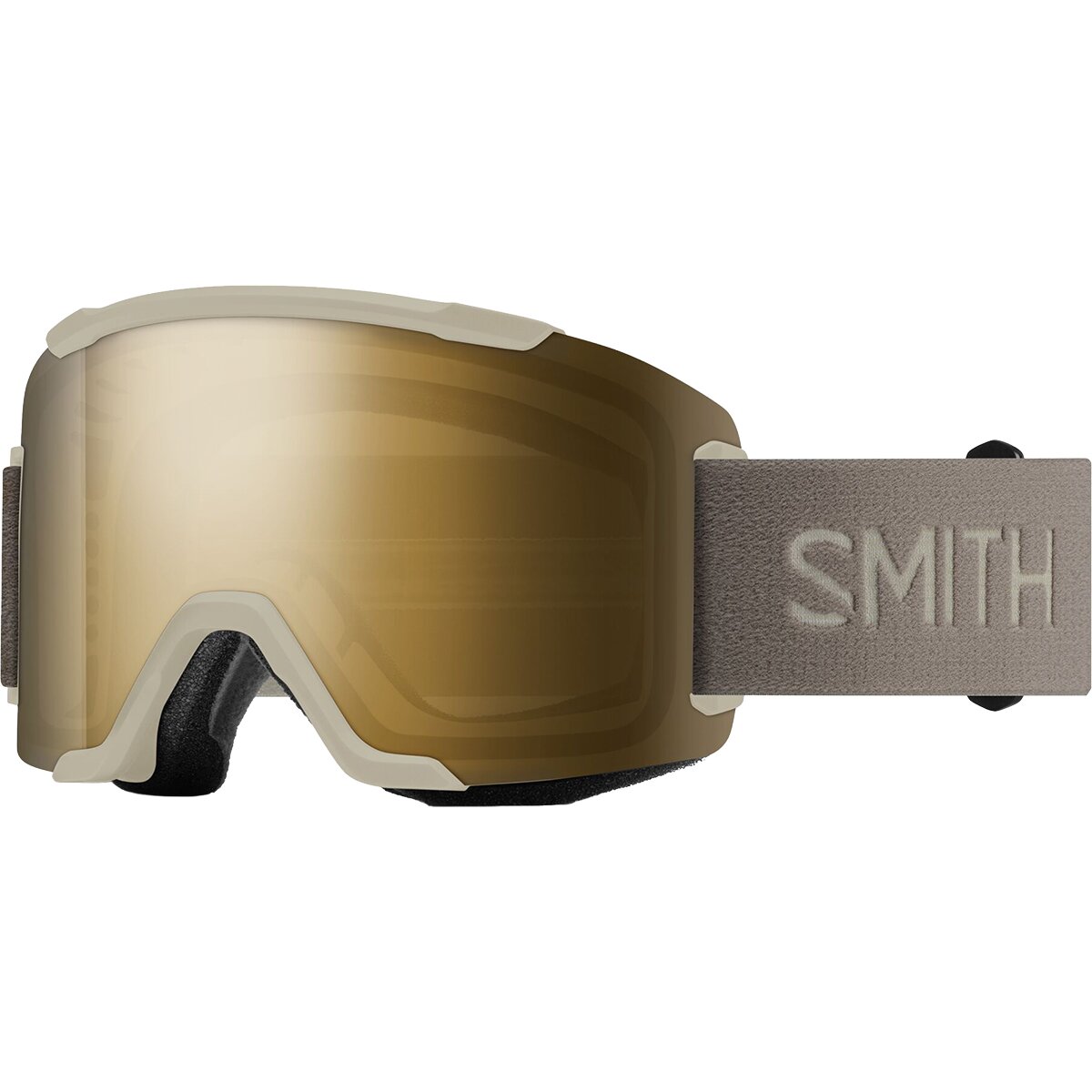 Image of Smith Squad Goggles Chalk/ChromaPop Sun Black Gold Mirror2, One Size