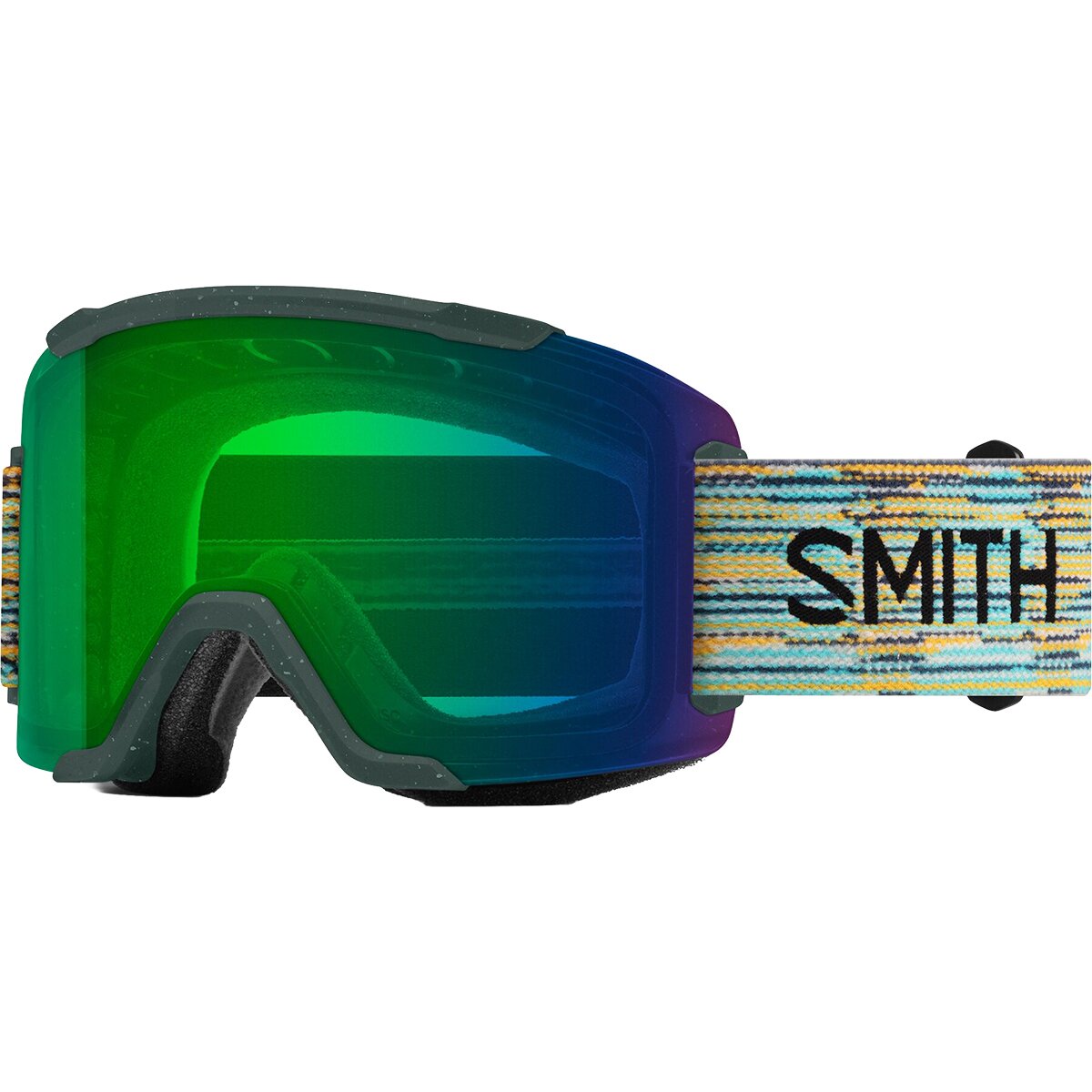 Image of Smith Squad Goggles Emerald ReNU Upcycled Scrap, One Size