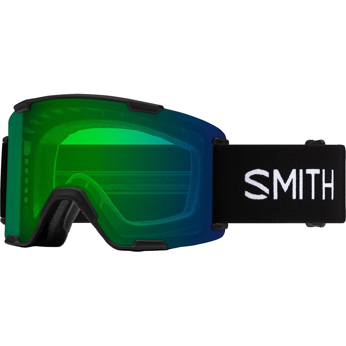 Image of Smith Stash XL Goggles Black/ChromaPop Everyday Green Mirror, One Size
