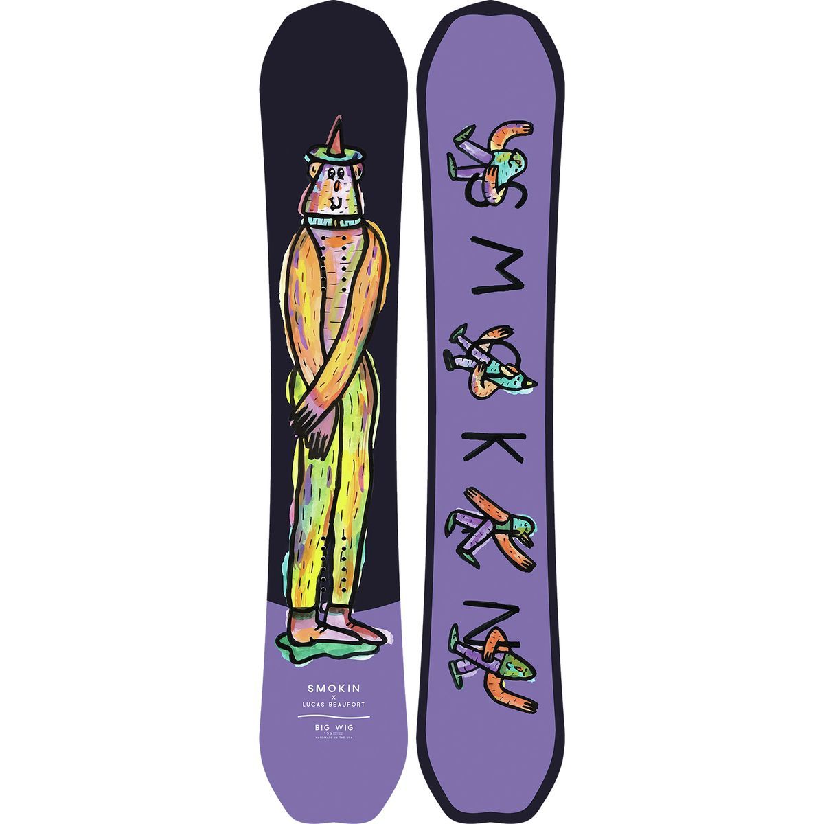 SMOKIN スノーボード 148 未使用　バック・トゥ・ザ・フューチャー風 Smokin Big Wig Snowboard - Snowboard