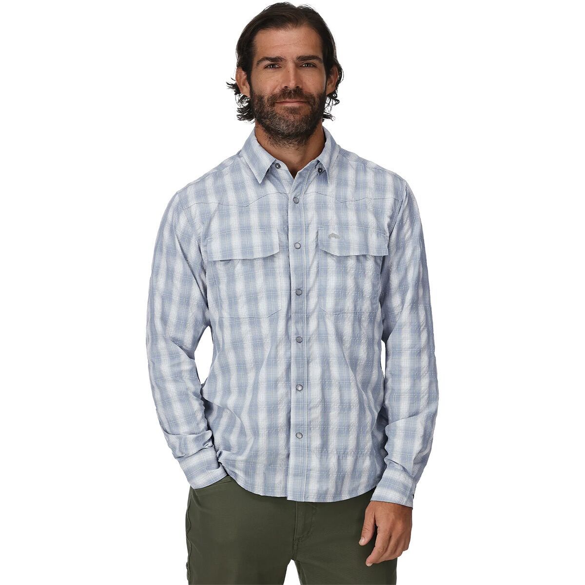 Image of Simms Big Sky Shirt - Men's Bimini Blue, S