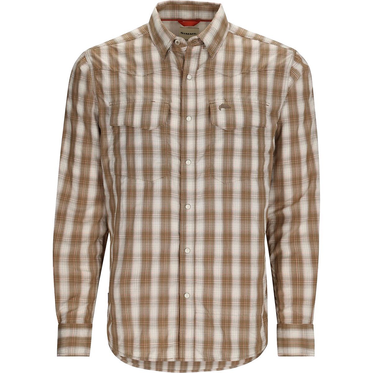 Simms Big Sky Shirt - Men's Driftwood Plaid, M