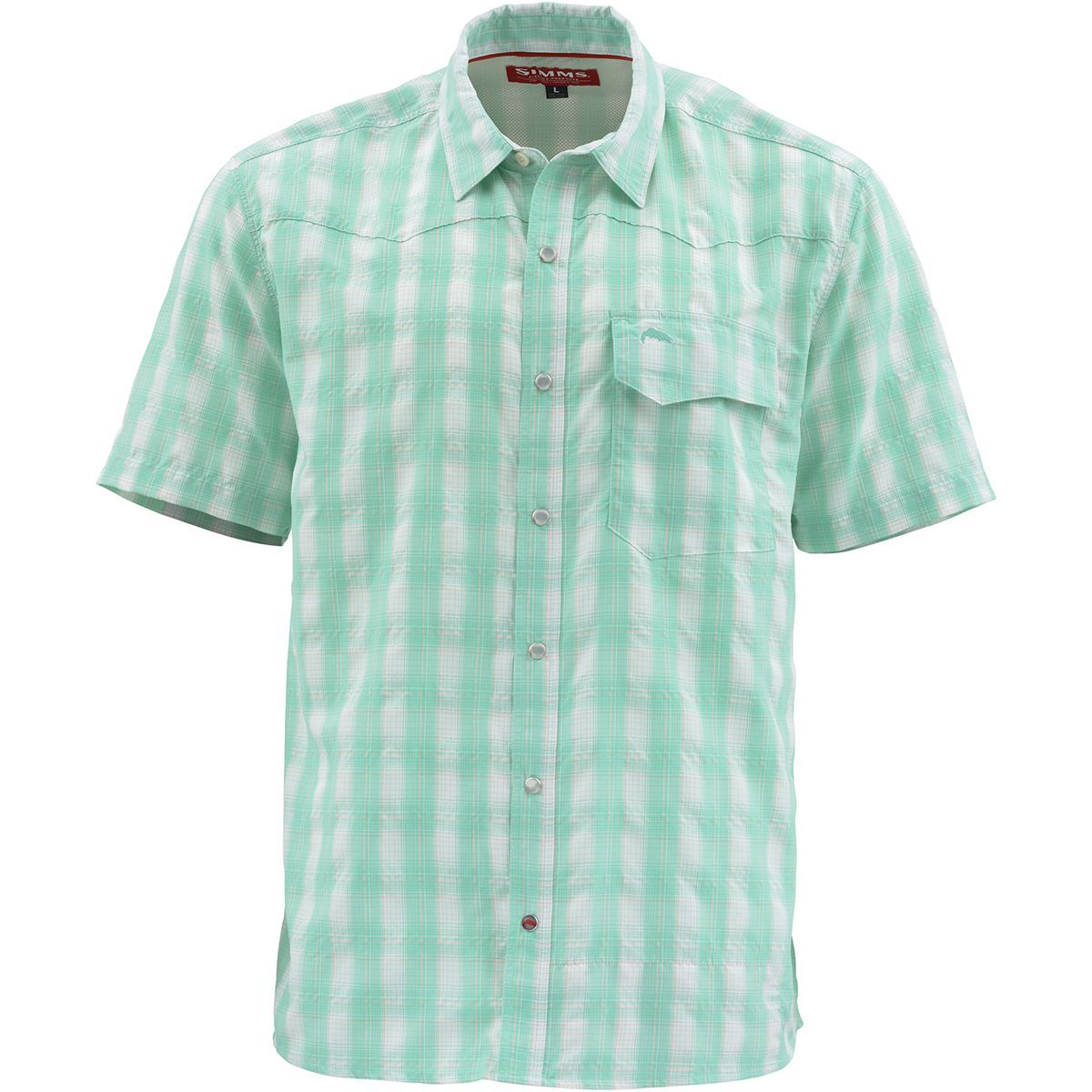 Simms Big Sky Short-Sleeve Shirt - Men's Bahamas Plaid, L