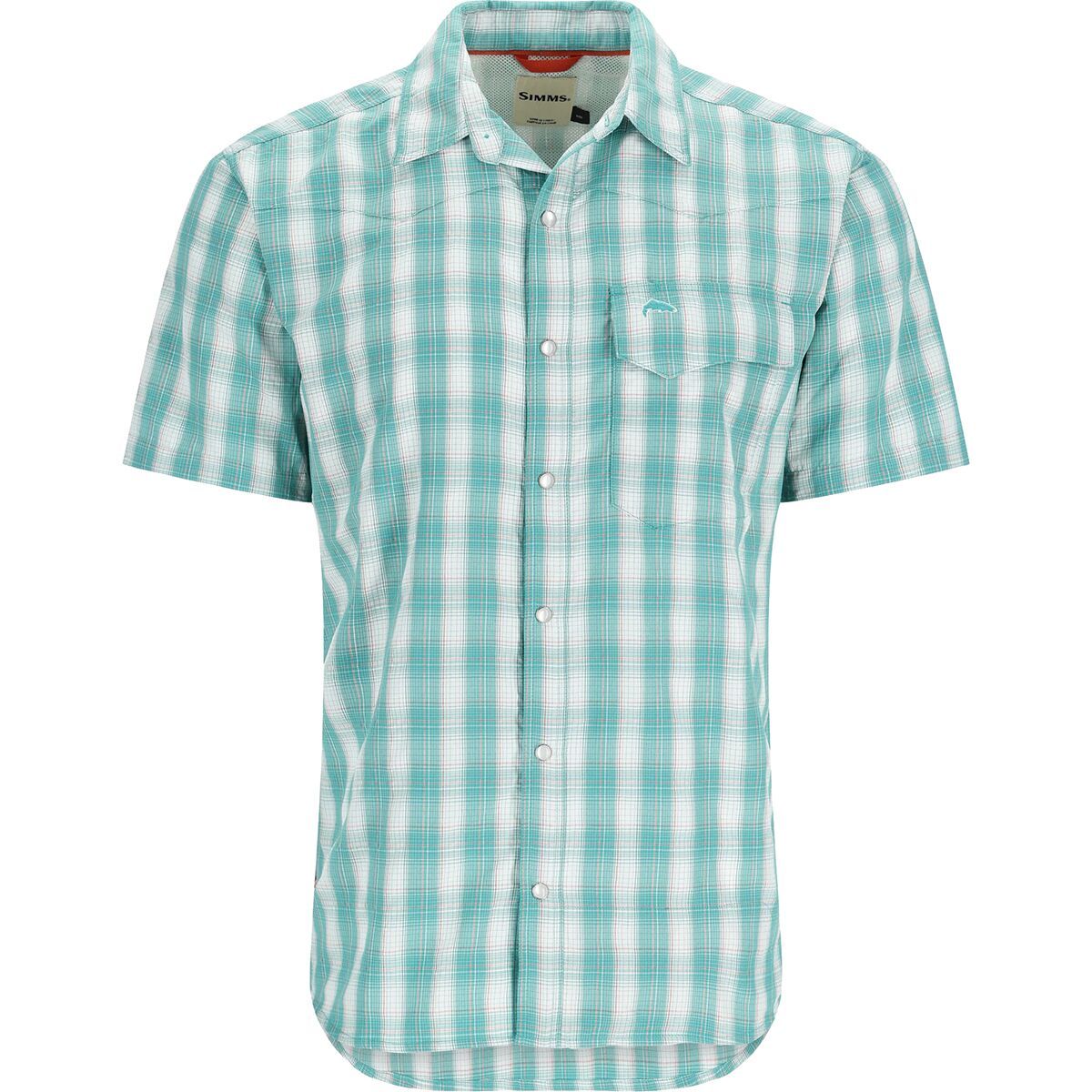 Simms Big Sky Short-Sleeve Shirt - Men's Gulf Blue Plaid, L