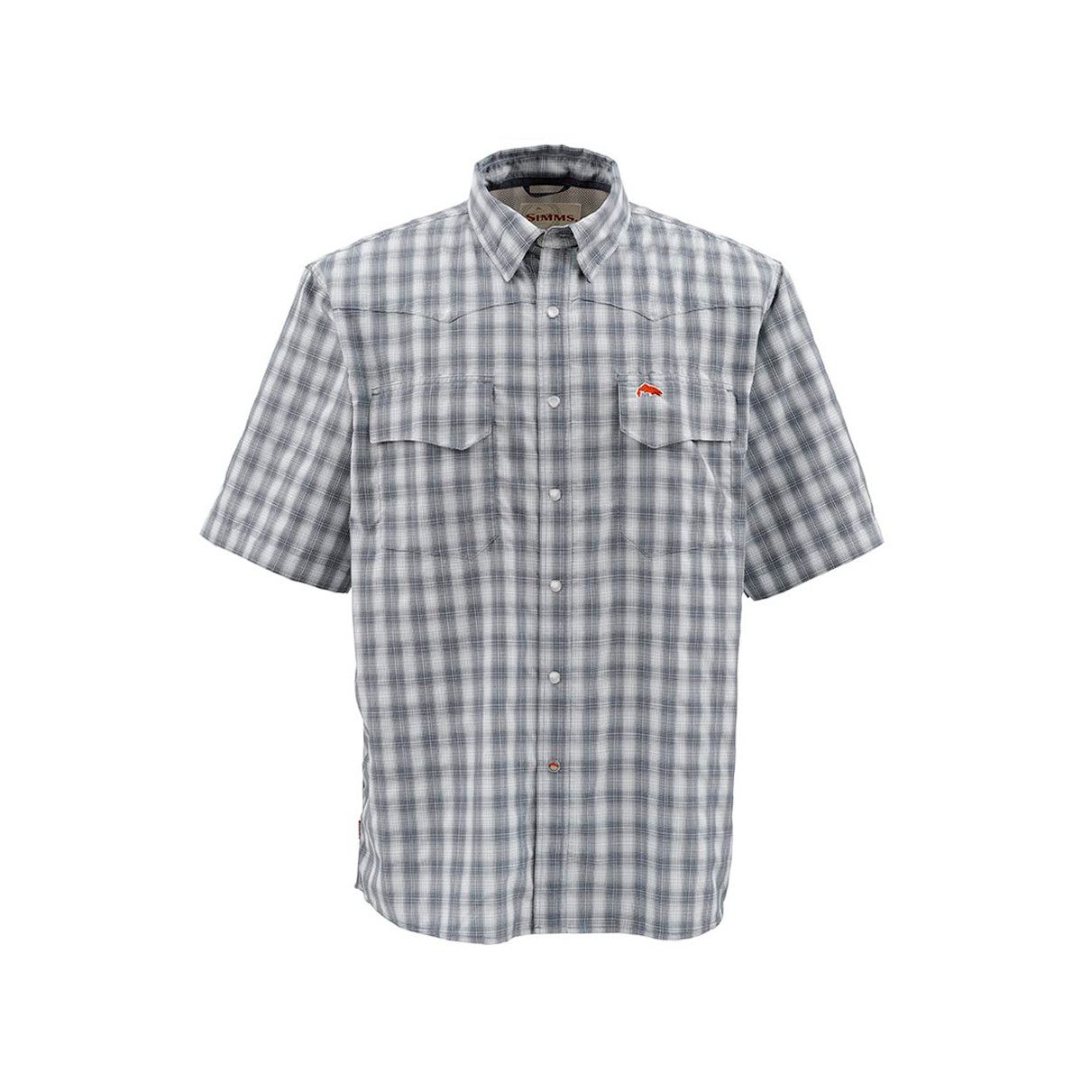 Simms Big Sky Short-Sleeve Shirt - Men's Nightfall Plaid, L