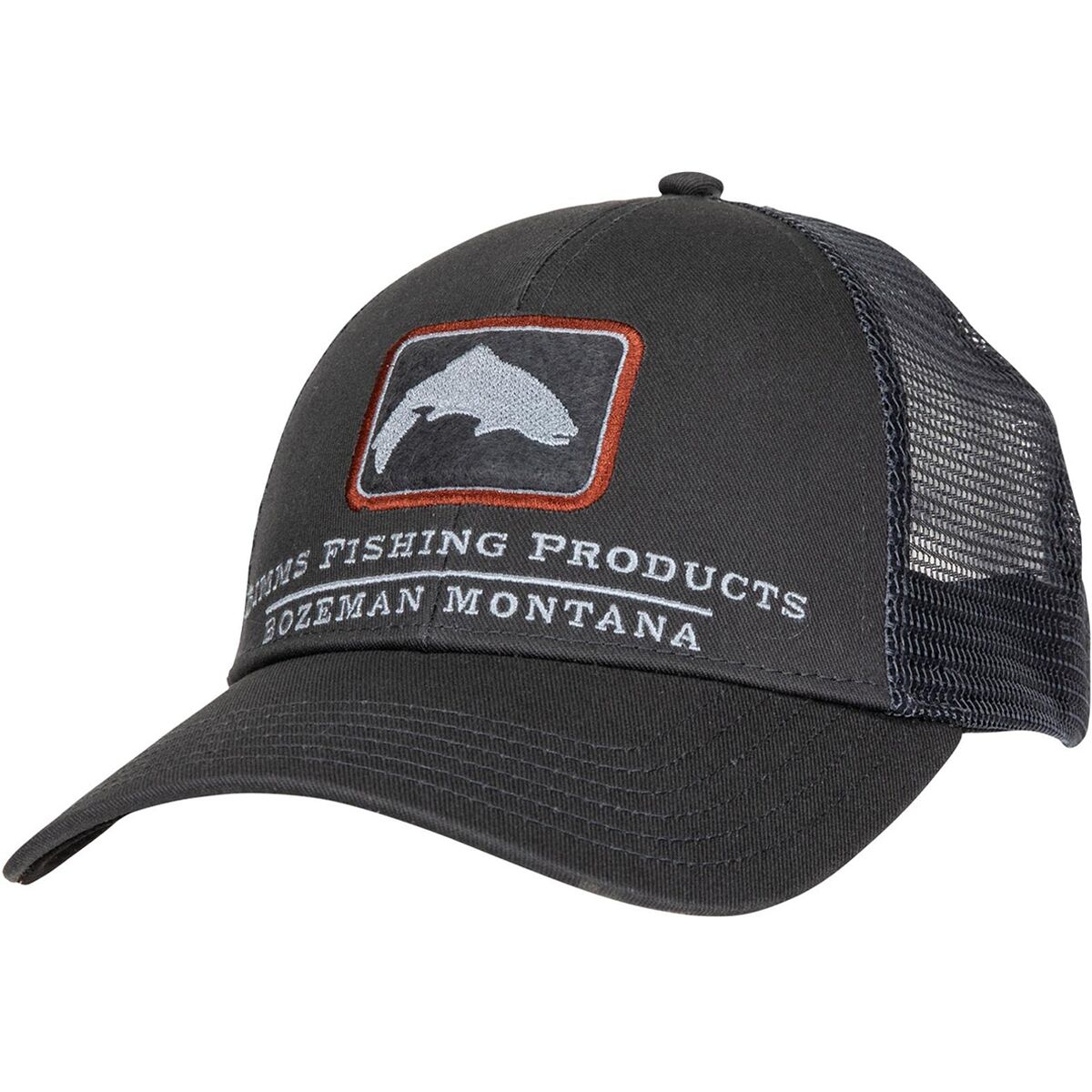 Simms Simms Trout Icon Trucker Hat Carbon, One Size