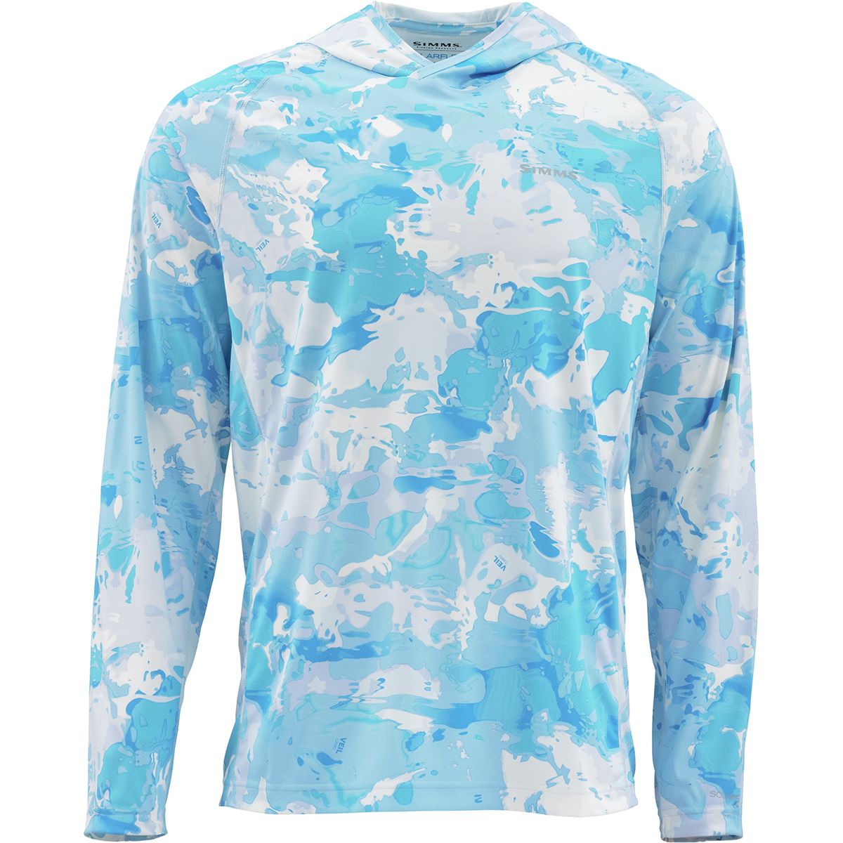 Simms Solarflex Hooded Print Shirt - Men's Cloud Camo Blue L product image