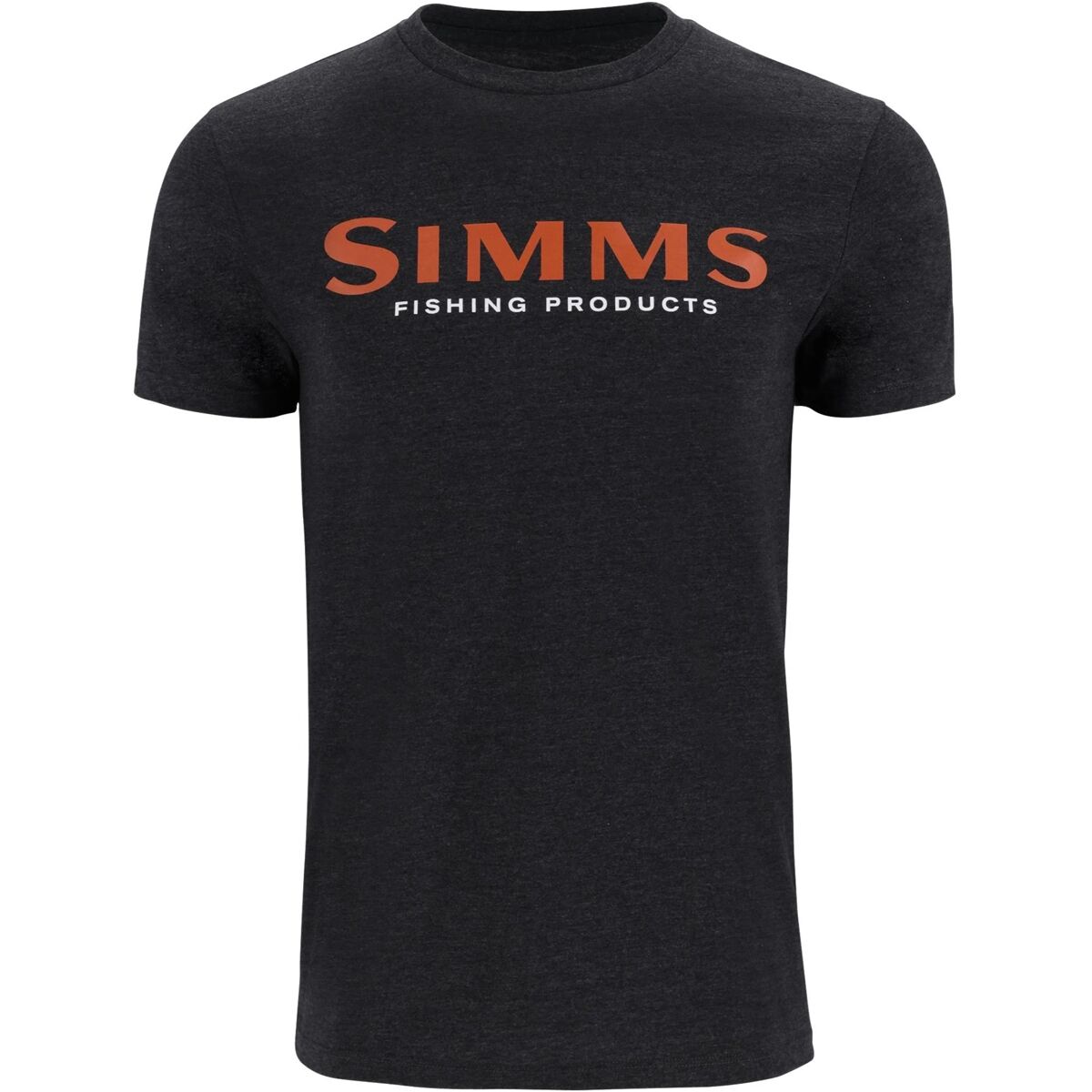 Image of Simms Simms Logo T-Shirt - Men's Dark Gunmetal Heather, M