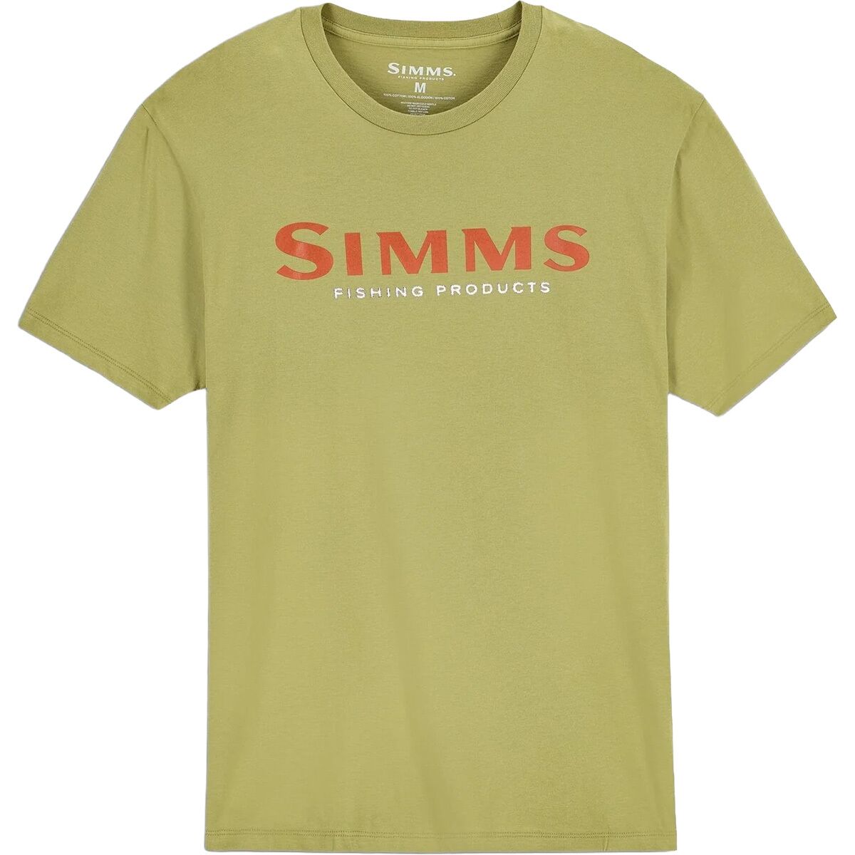 Image of Simms Simms Logo T-Shirt - Men's Tent Green, S