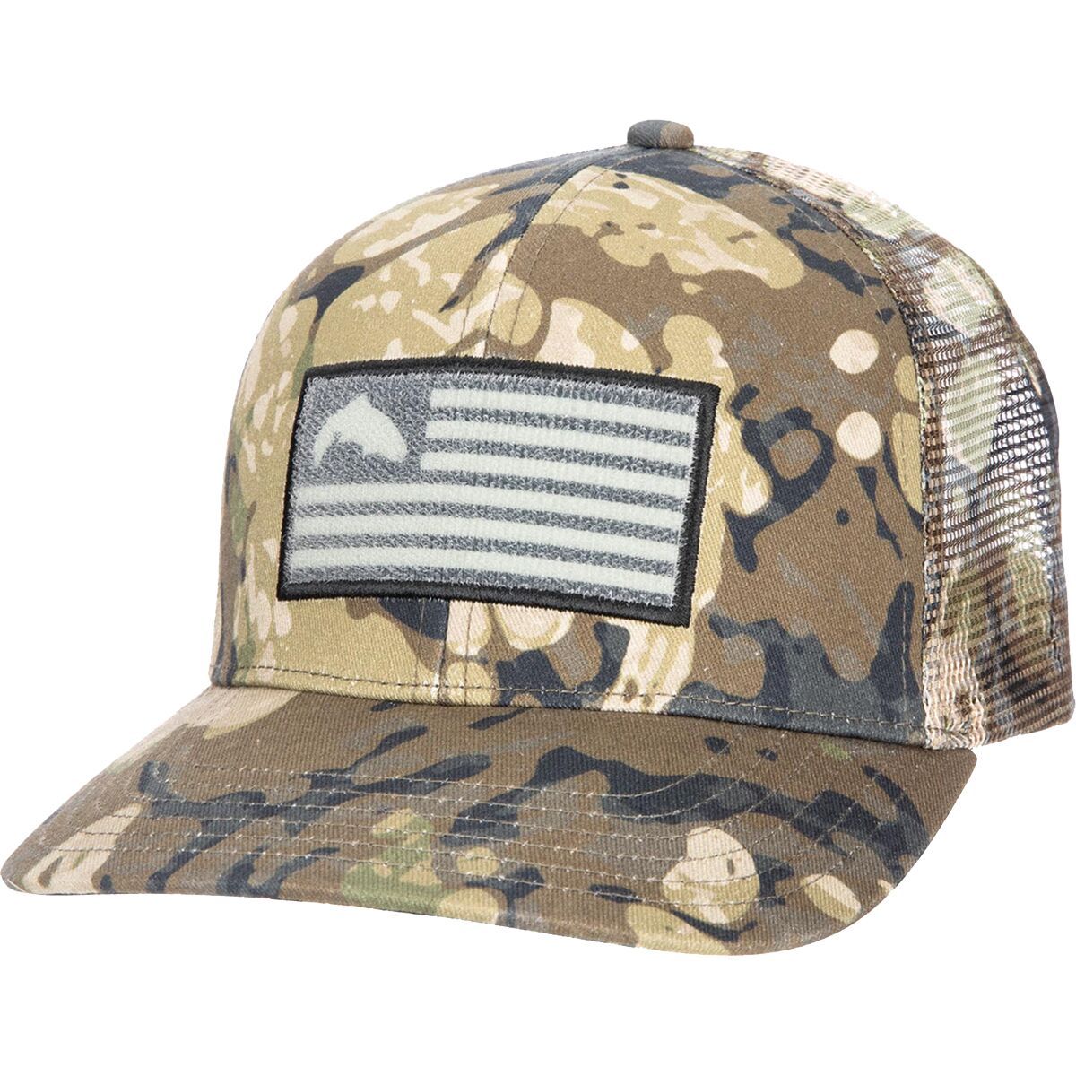 Simms Tactical Trucker Hat Riparian Camo, One Size