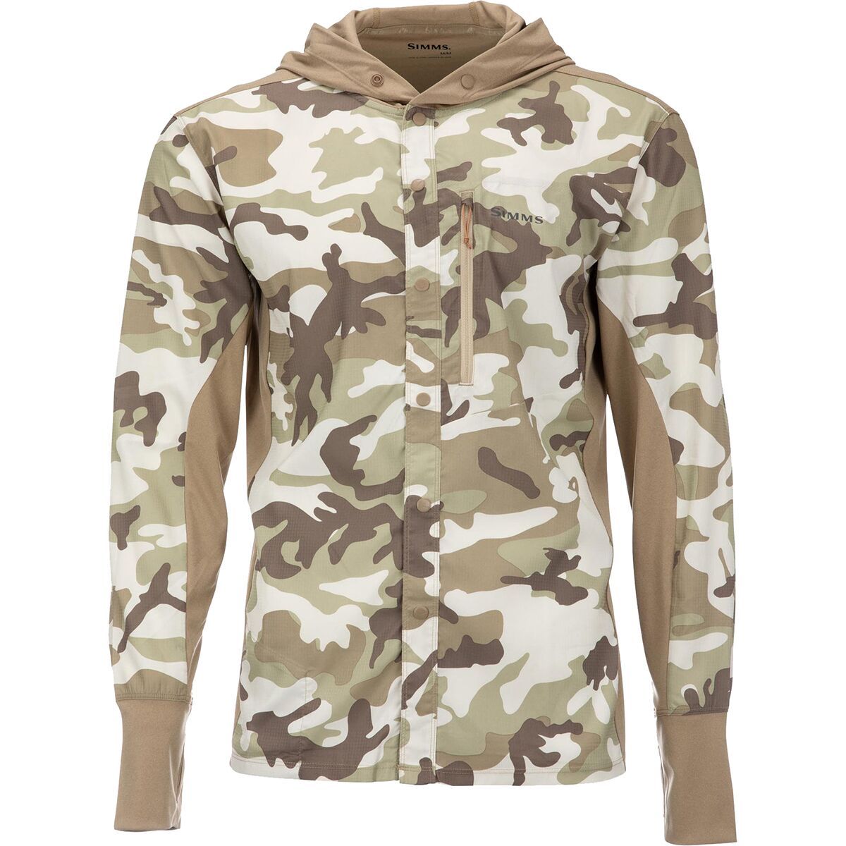 Simms Intruder Hoodie - Men's Woodland Camo Sandbar, XXL