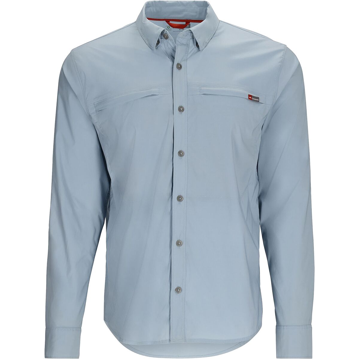 Image of Simms Bugstopper Long-Sleeve Plaid Shirt - Men's Steel Blue, XXL