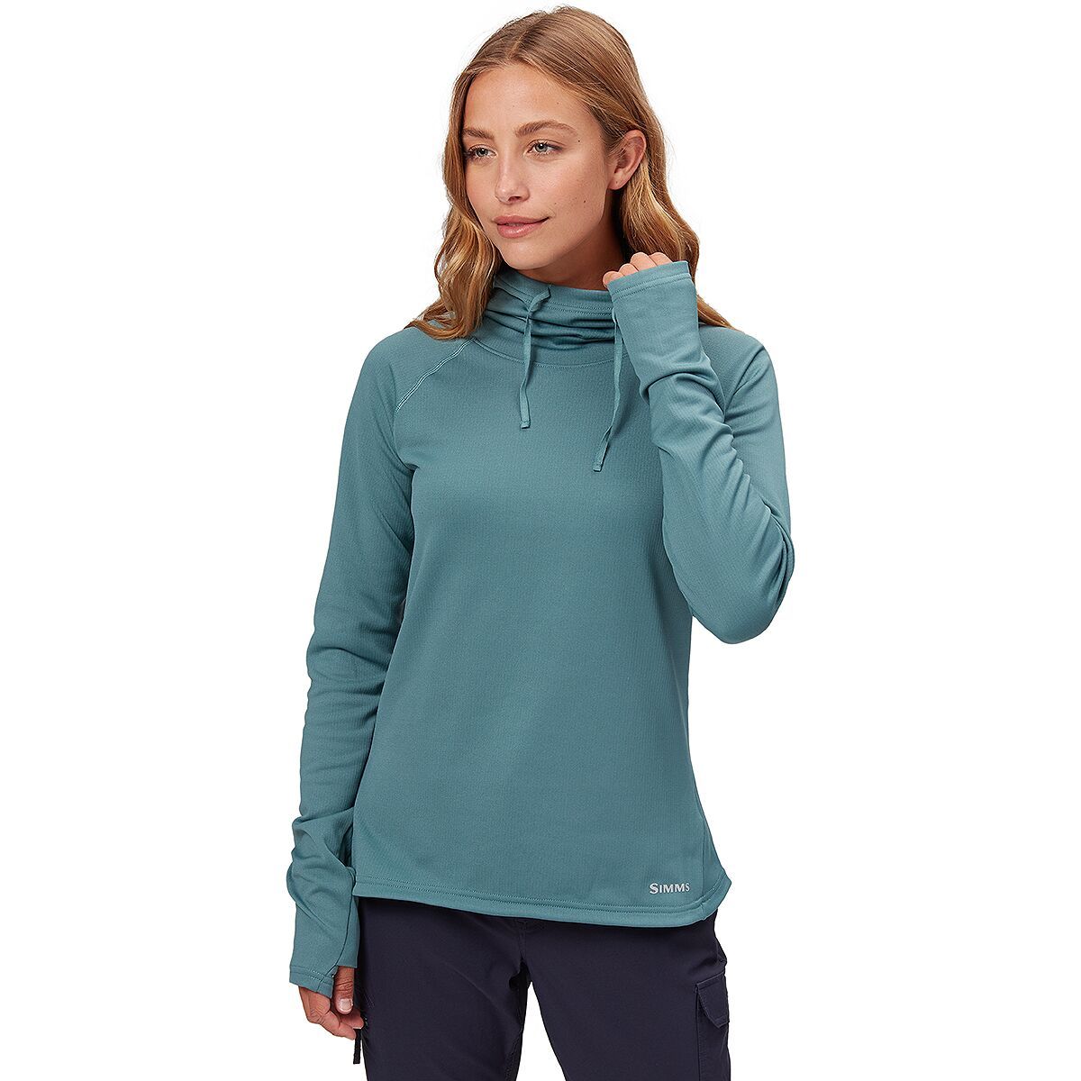 Simms Heavyweight Baselayer Hooded Top - Women's Avalon Teal, S