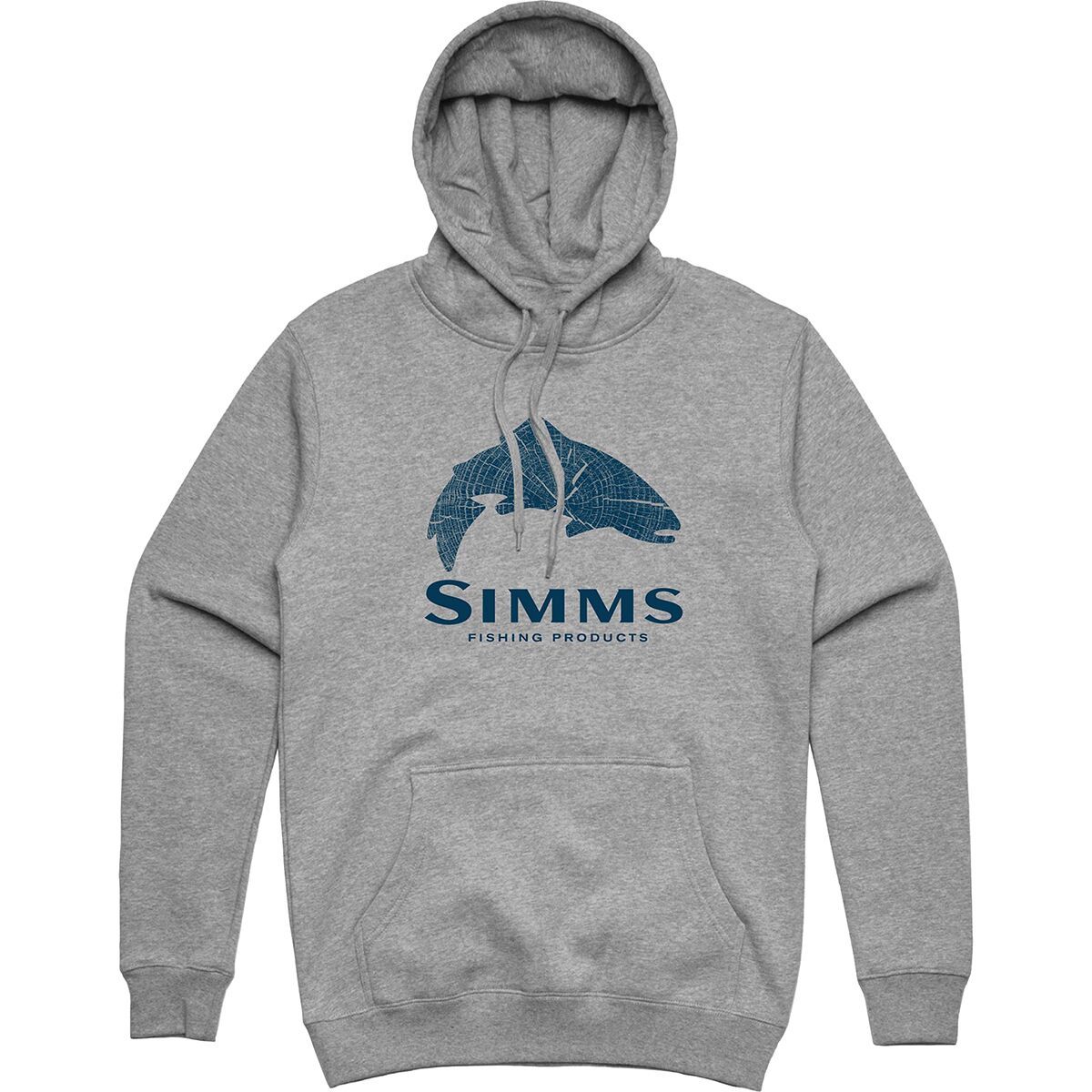 Simms Wood Trout Fill Hoodie - Men's Grey Heather, M