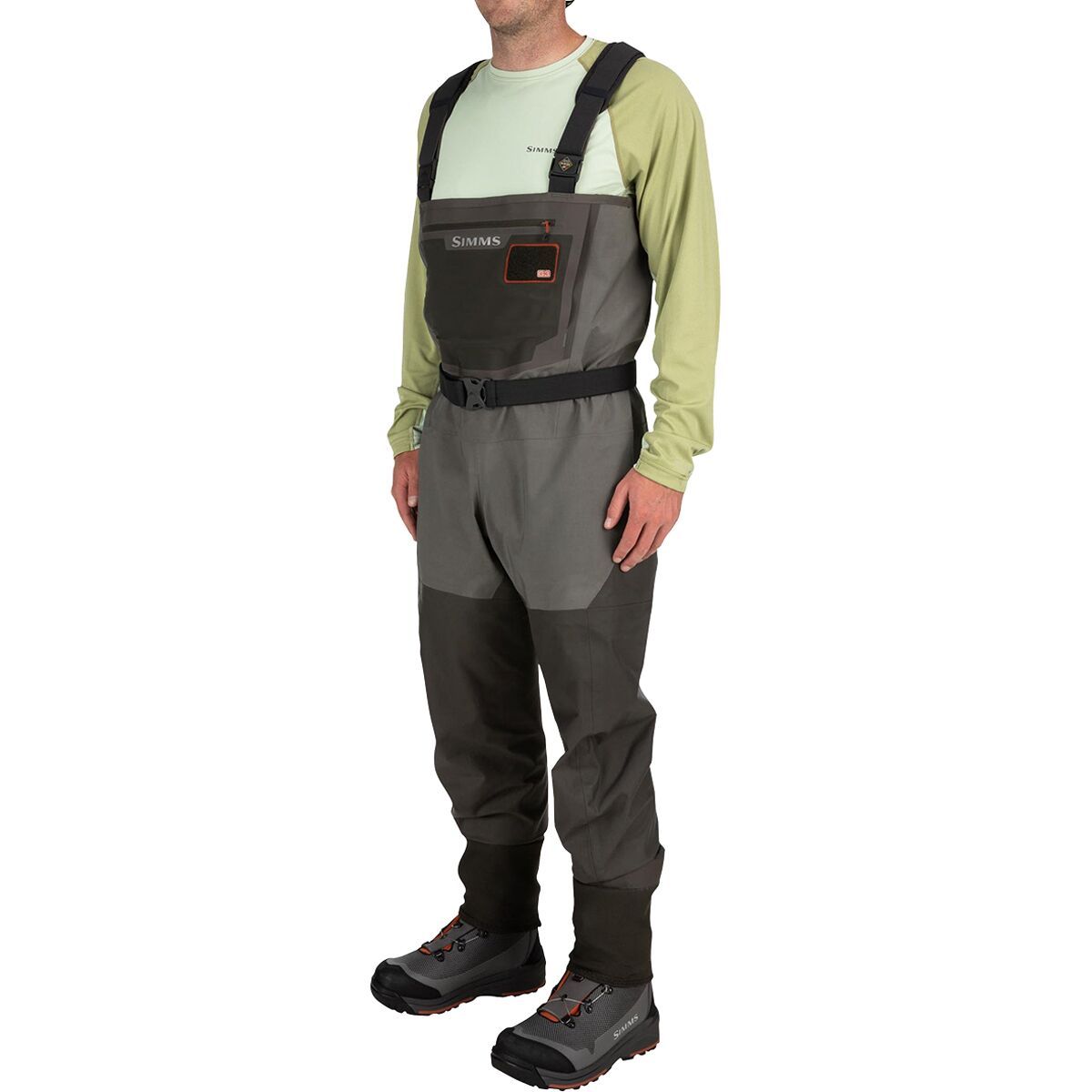 Image of Simms G3 Guide Stockingfoot Wader - Men's Gunmetal, L/King