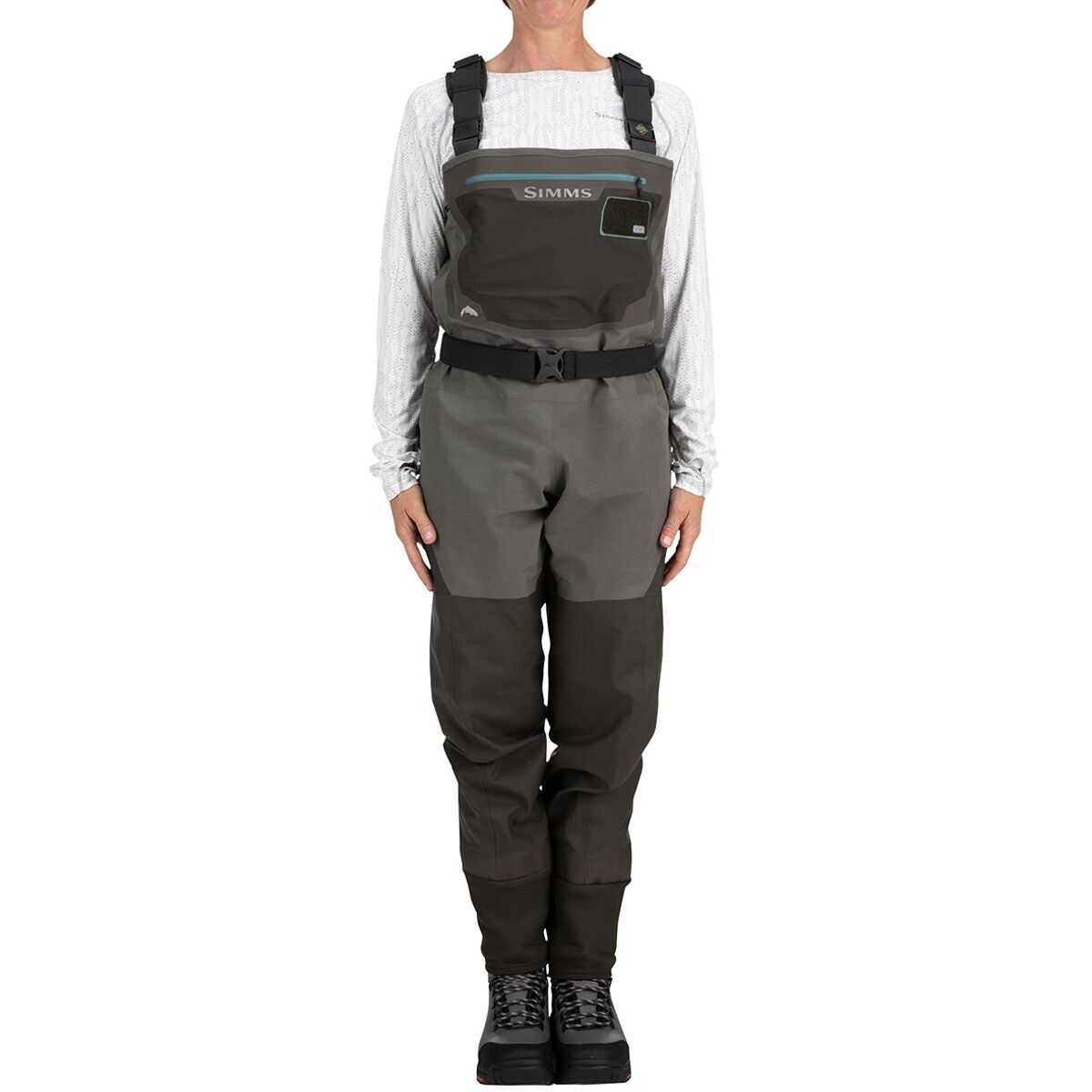 Image of Simms G3 Guide Stockingfoot Wader - Women's Gunmetal, L/Full
