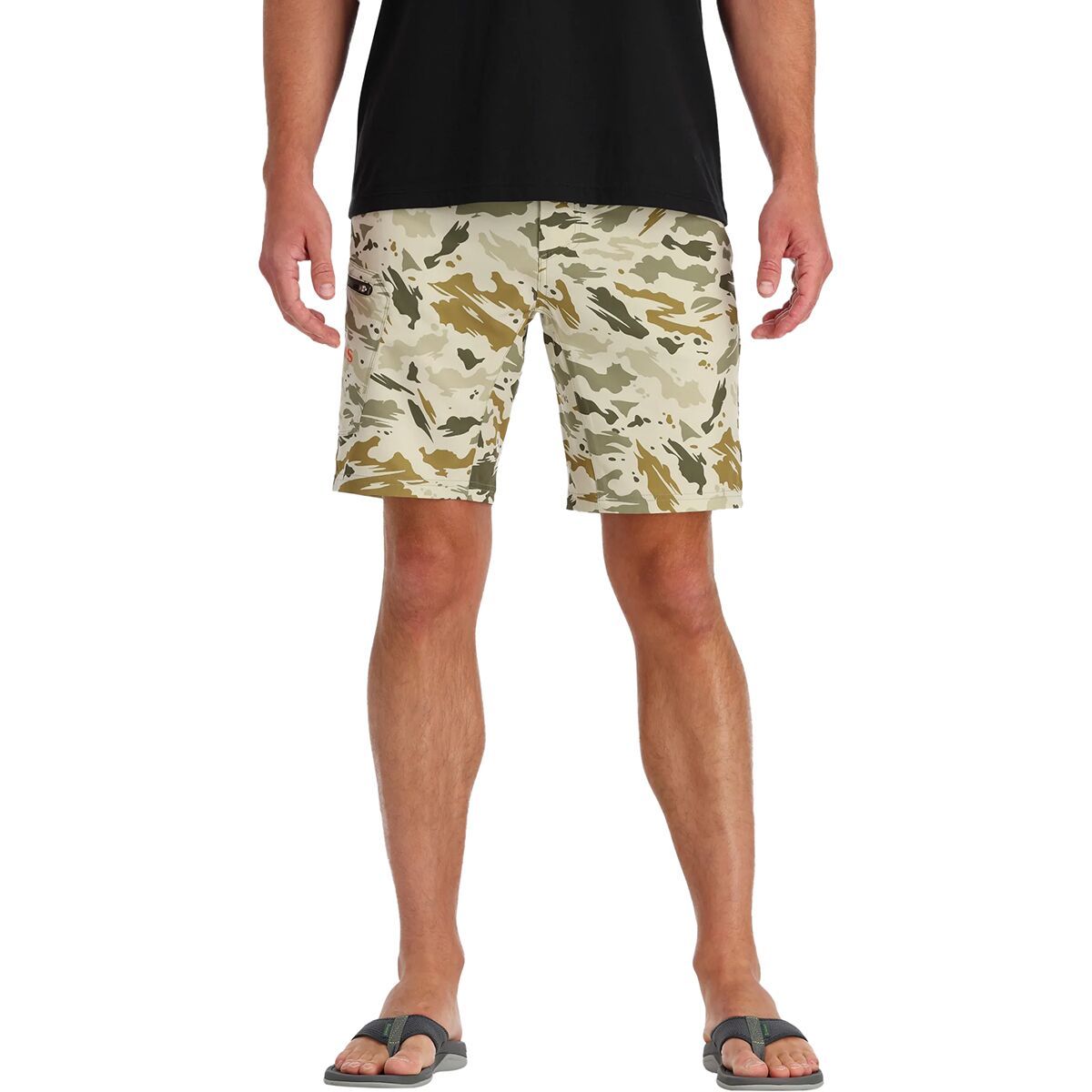 Simms Seamount Board Short - Men's Ghost Camo Stone, 36