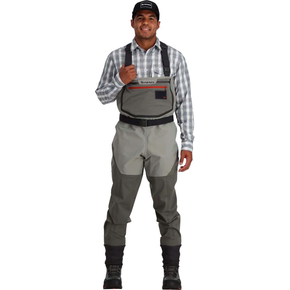 Image of Simms Freestone Stockingfoot Wader - Men's Smoke, L/Long-(9.0-11.0)