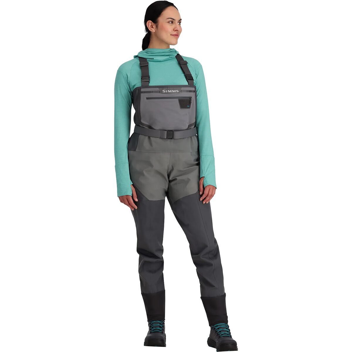 Image of Simms Freestone Stockingfoot Wader - Women's Slate, S