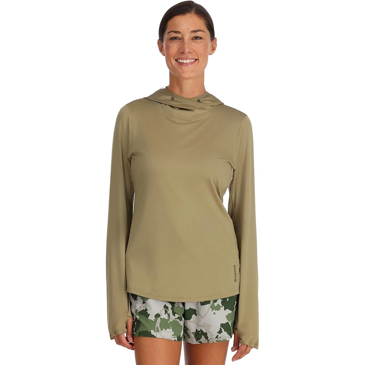 Simms Bugstopper Solarflex Hoodie - Women's Bay Leaf, XXL