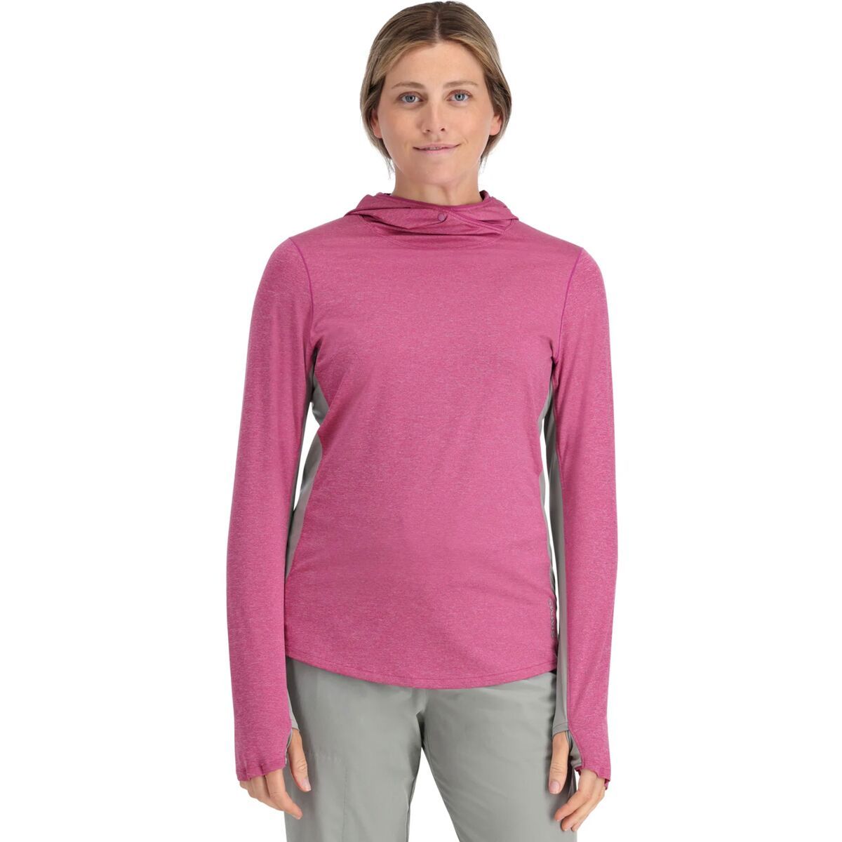 Simms Bugstopper Solarflex Hoodie - Women's Fuchsia Heather, XXL