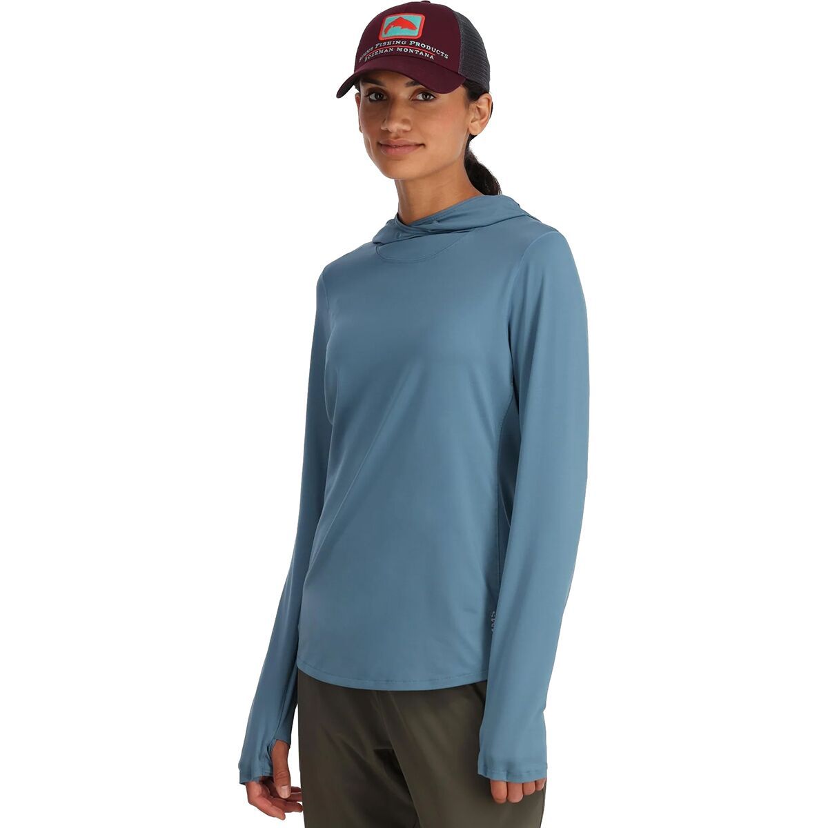 Simms Bugstopper Solarflex Hoodie - Women's Neptune, M