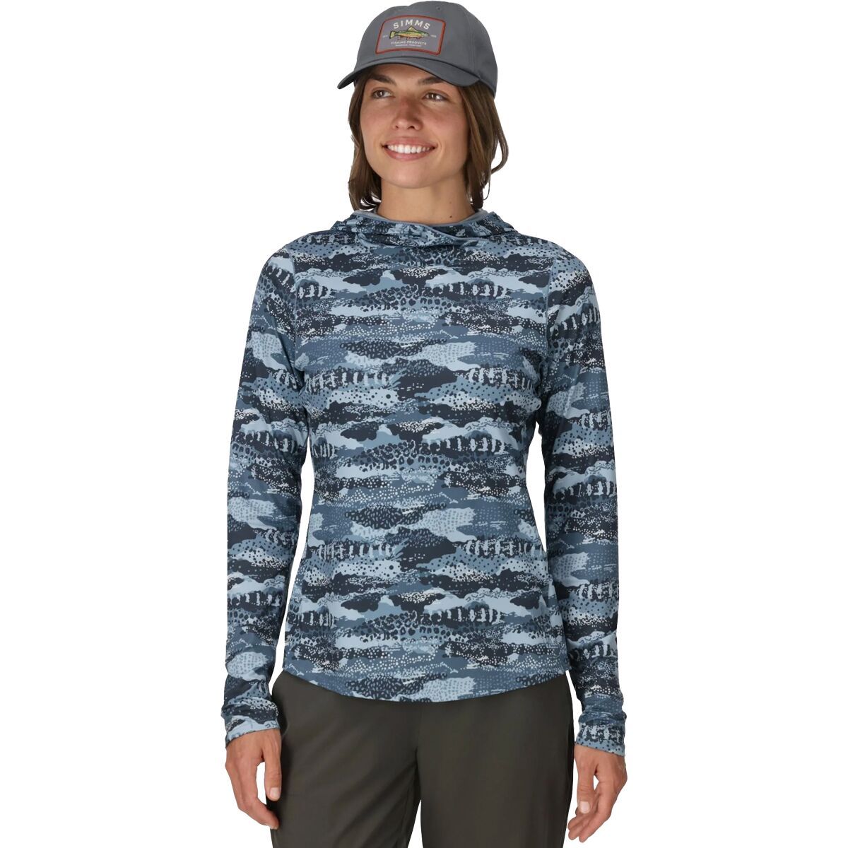 Simms Bugstopper Solarflex Hoodie - Women's Shroud Selvedge, L