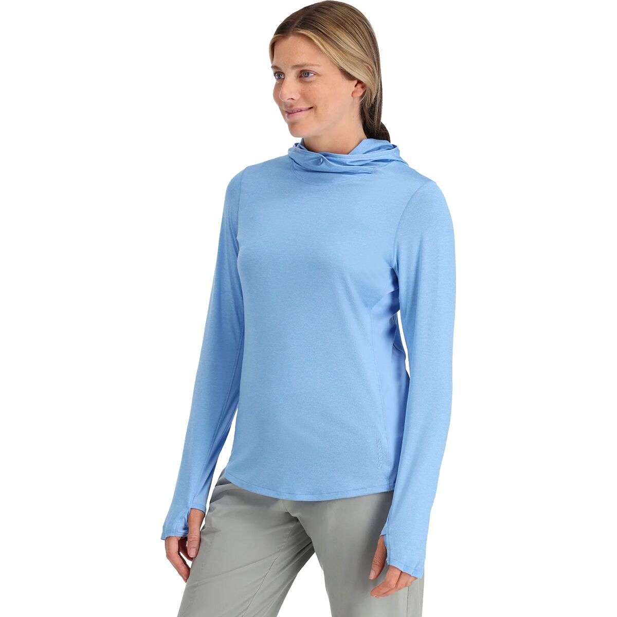 Simms Solarflex Hoodie - Women's Cornflower Heather, L