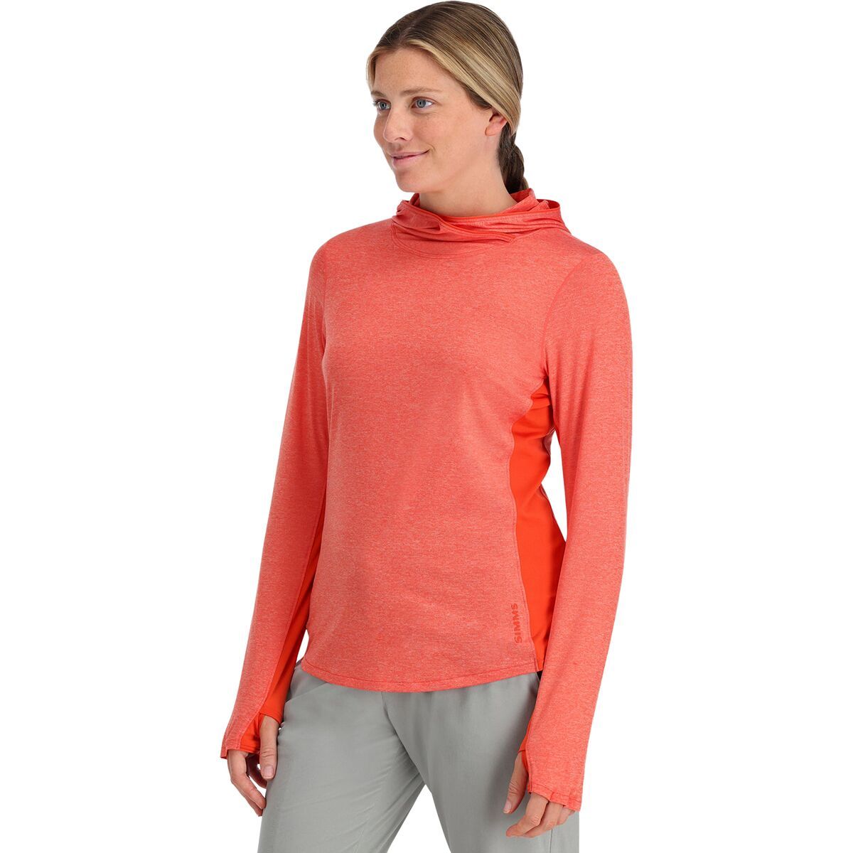 Simms Solarflex Hoodie - Women's Watermelon Heather, XL