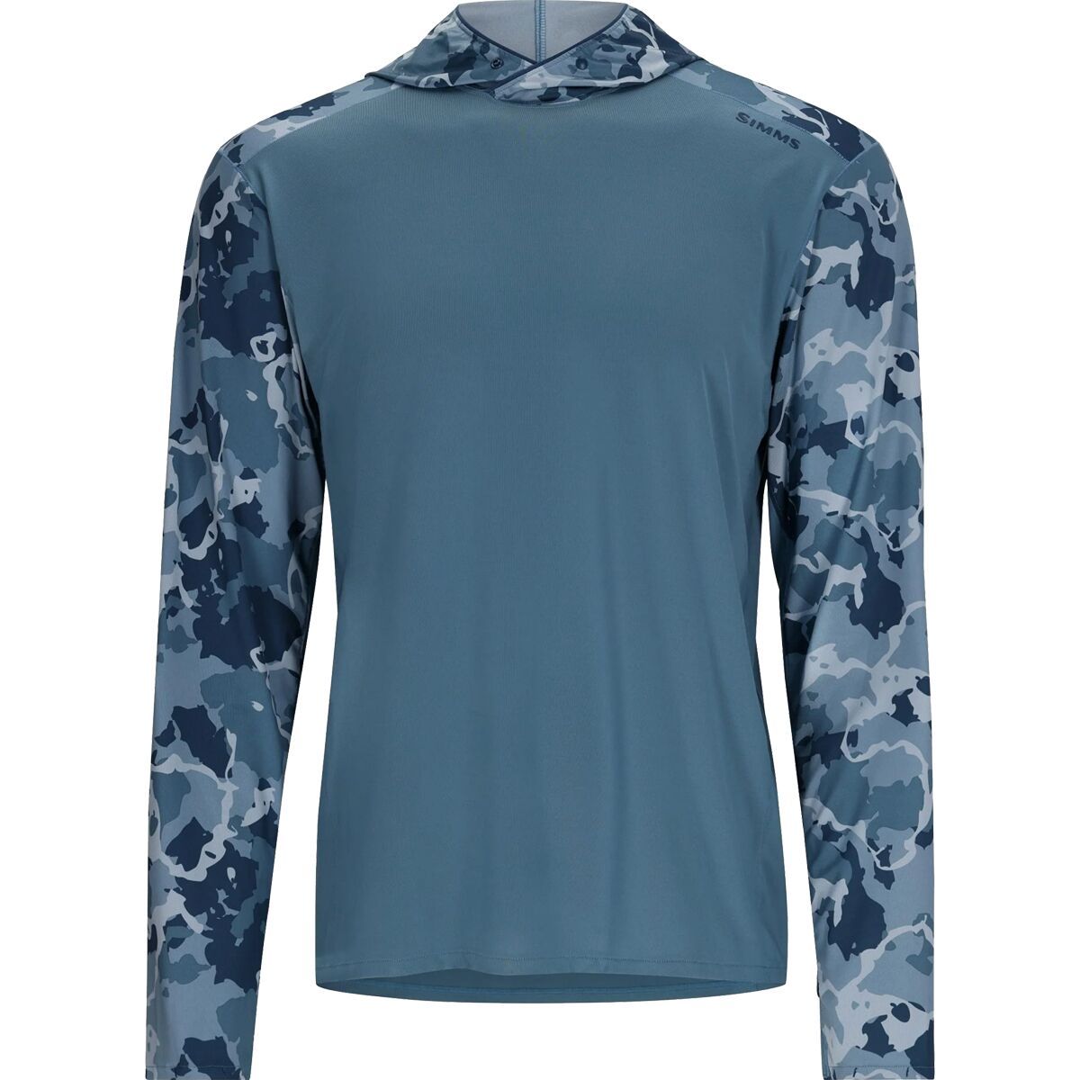 Simms Bugstopper SolarFlex Hoodie - Men's Neptune/Regiment Camo Neptune, 3XL