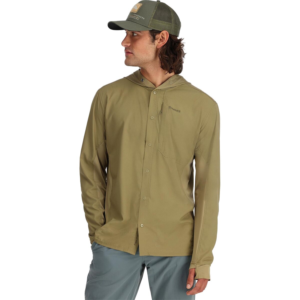 Chemise SIMMS Intruder BiComp Steel Blue S - Chemises de Pêche (13418162
