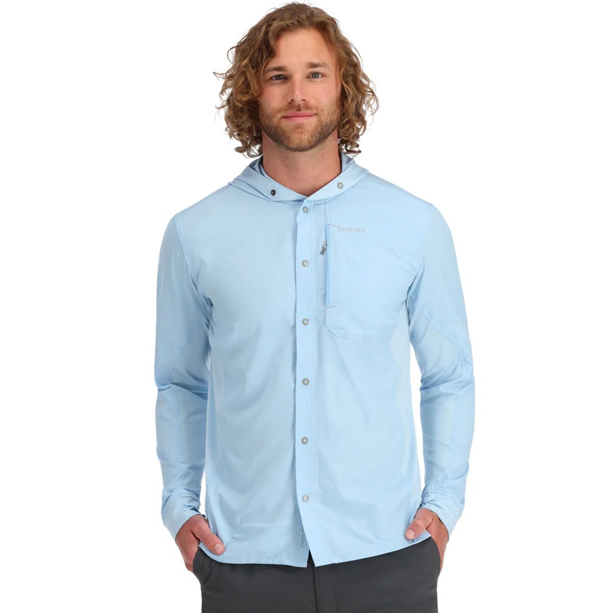 Simms Intruder Hoodie - Men's Sky, 3XL