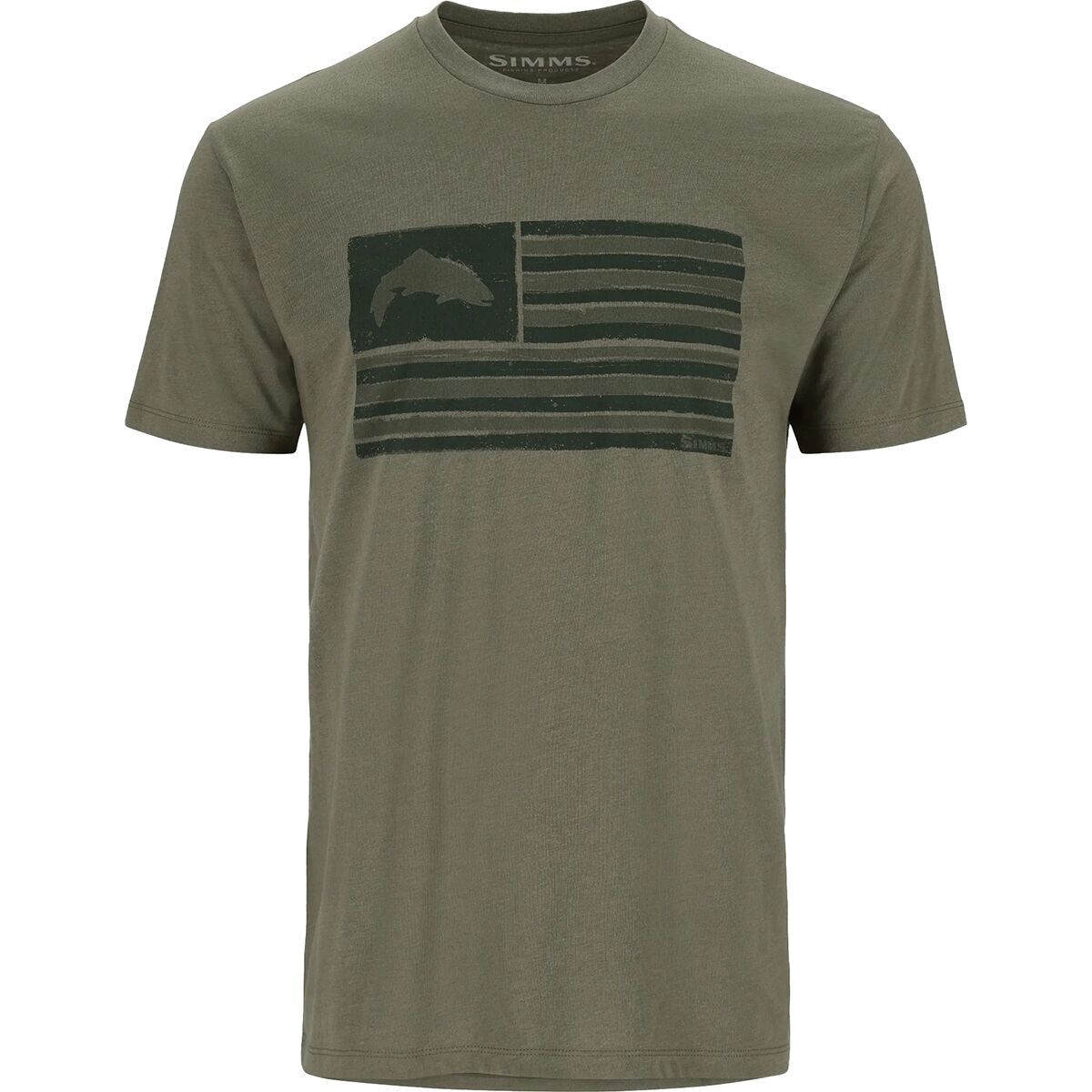 Simms Simms Americana Short-Sleeve T-Shirt - Men's Military Heather, XL