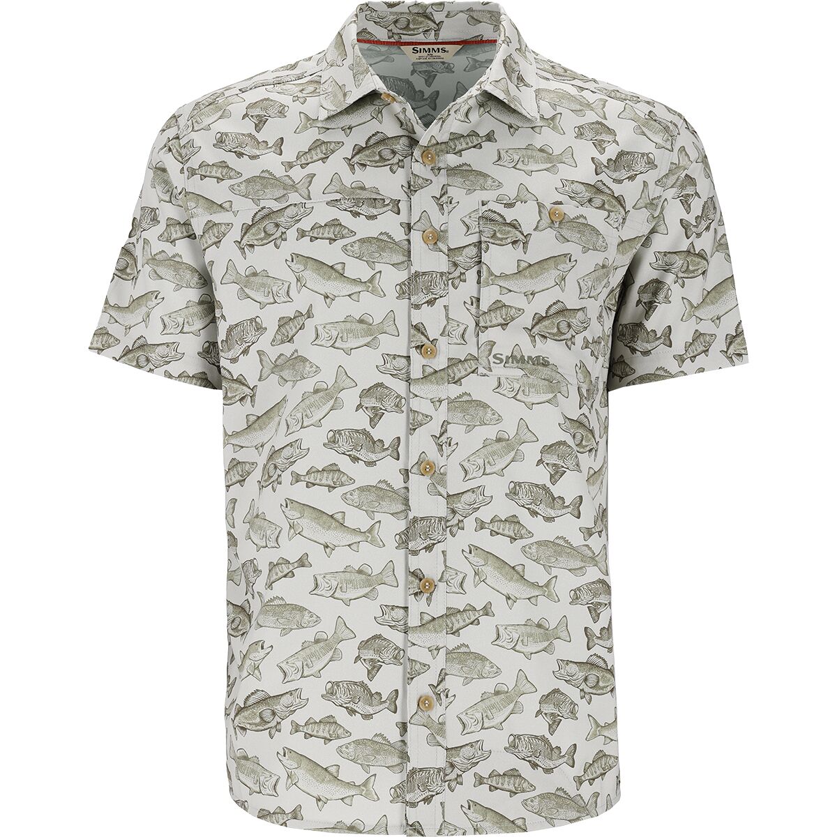 Image of Simms Simms Challenger Short-Sleeve Shirt - Men's Freshwater Aspen, XXL