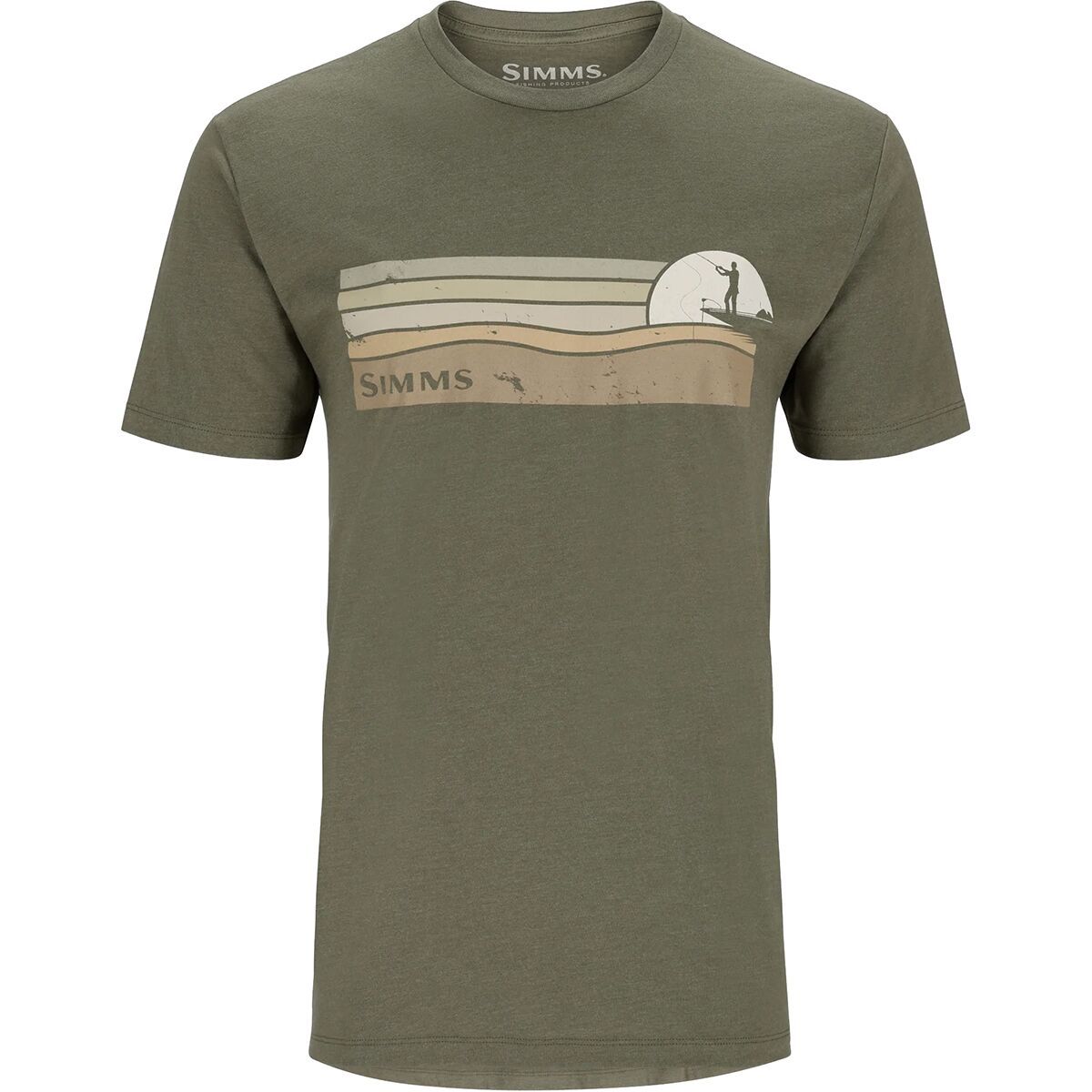 Simms Simms Sunset Short-Sleeve T-Shirt - Men's Military Heather, XXL