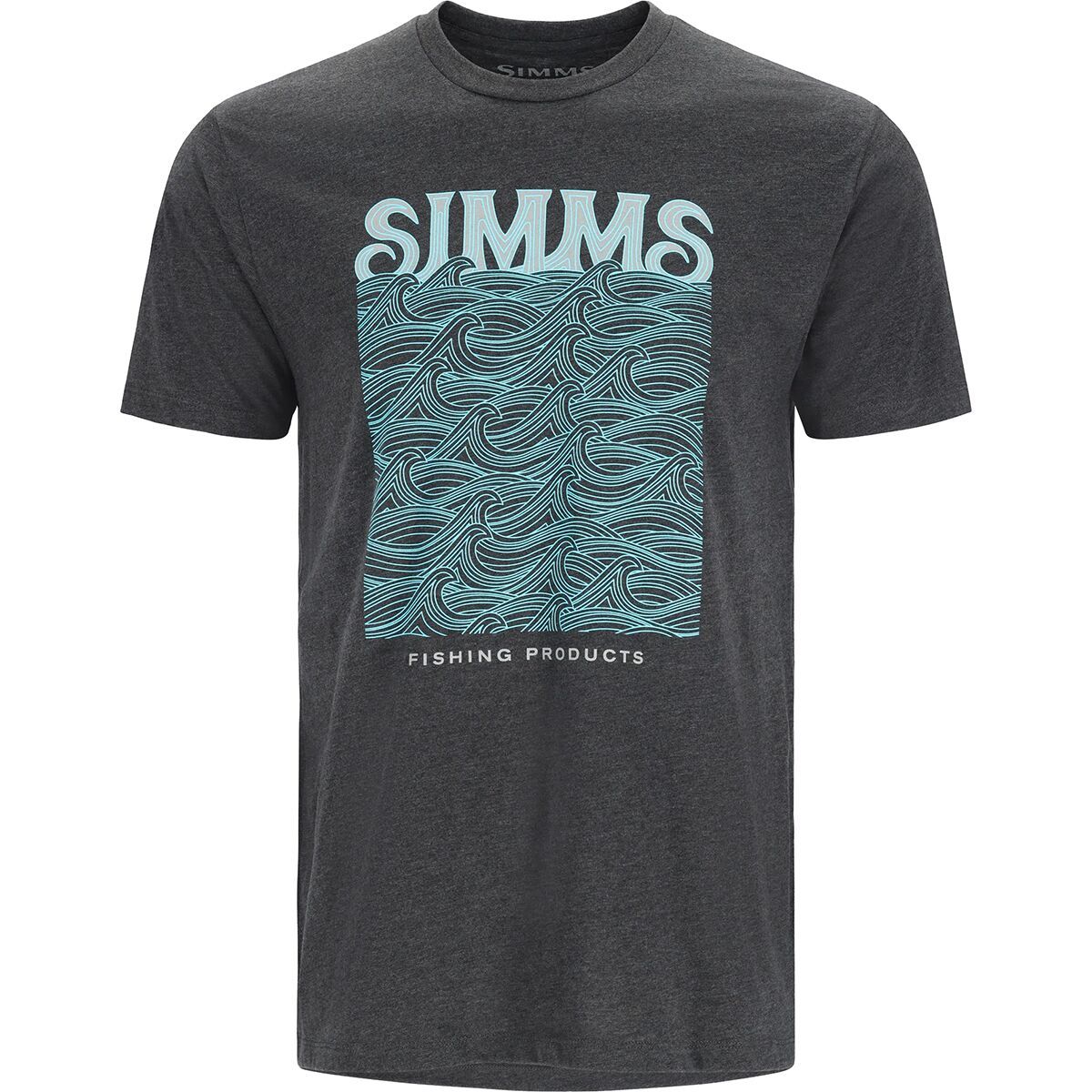 Simms Simms Wave Short-Sleeve T-Shirt - Men's Charcoal Heather, L