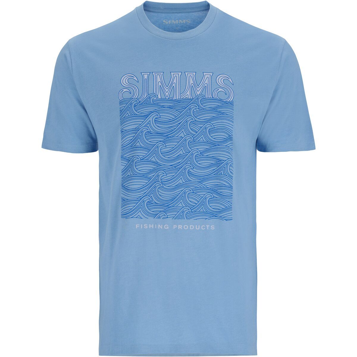 Simms Simms Wave Short-Sleeve T-Shirt - Men's Light Blue Heather, 3XL