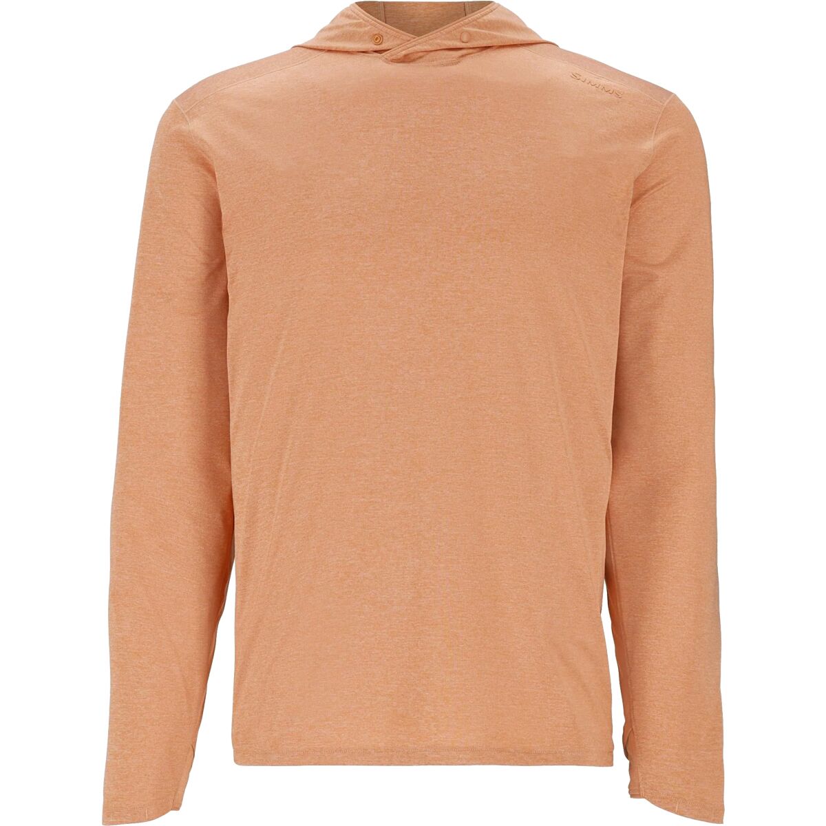 Image of Simms SolarFlex Hoody - Men's Orange Maple Heather, S