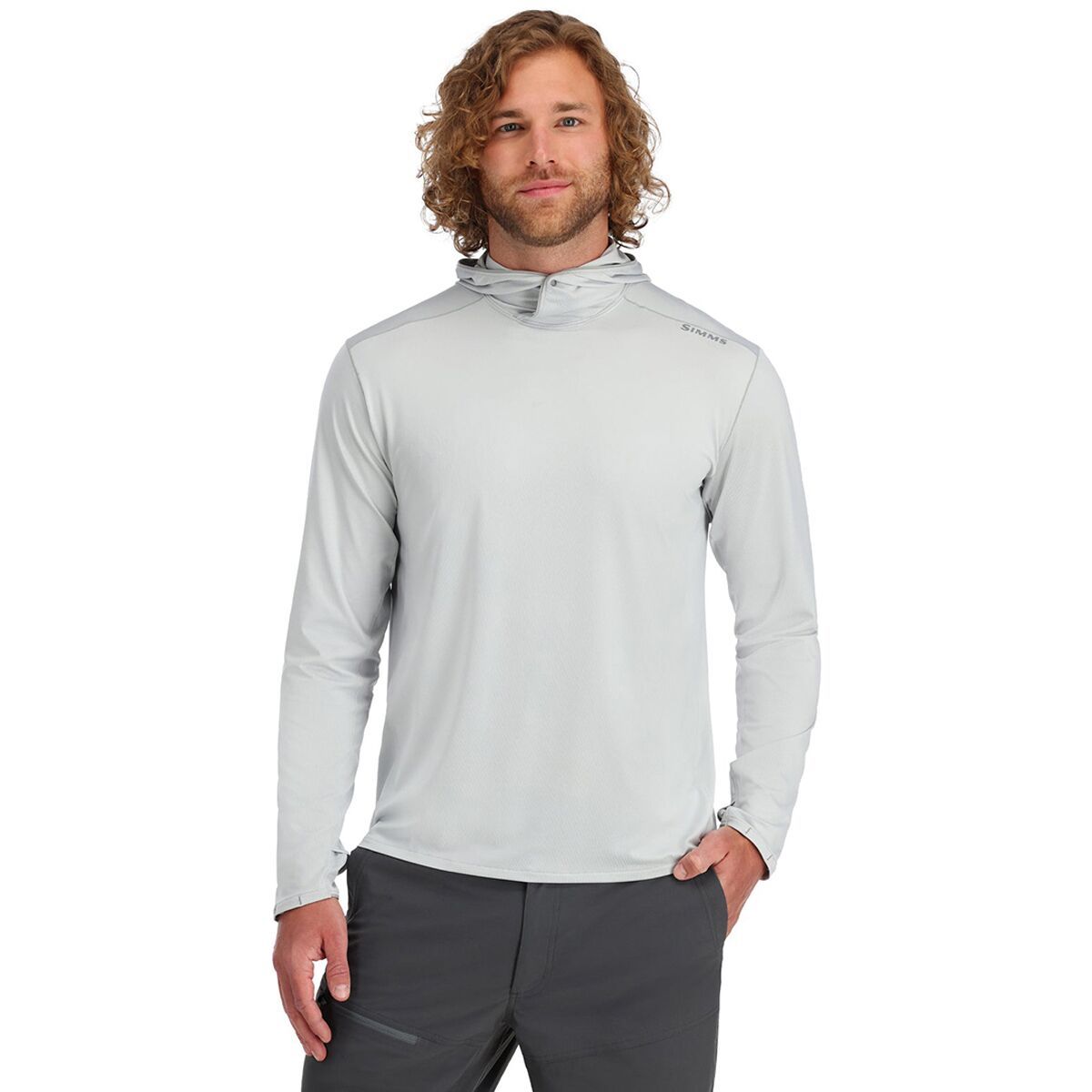 Simms SolarFlex Hoody - Men's Sterling, S