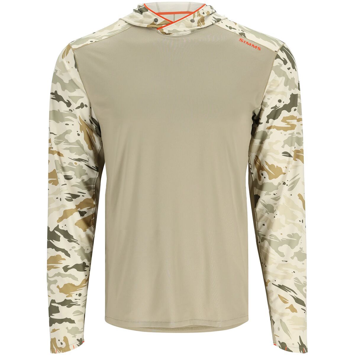 Simms SolarFlex Hoody - Men's Stone/Ghost Camo Stone, 3XL