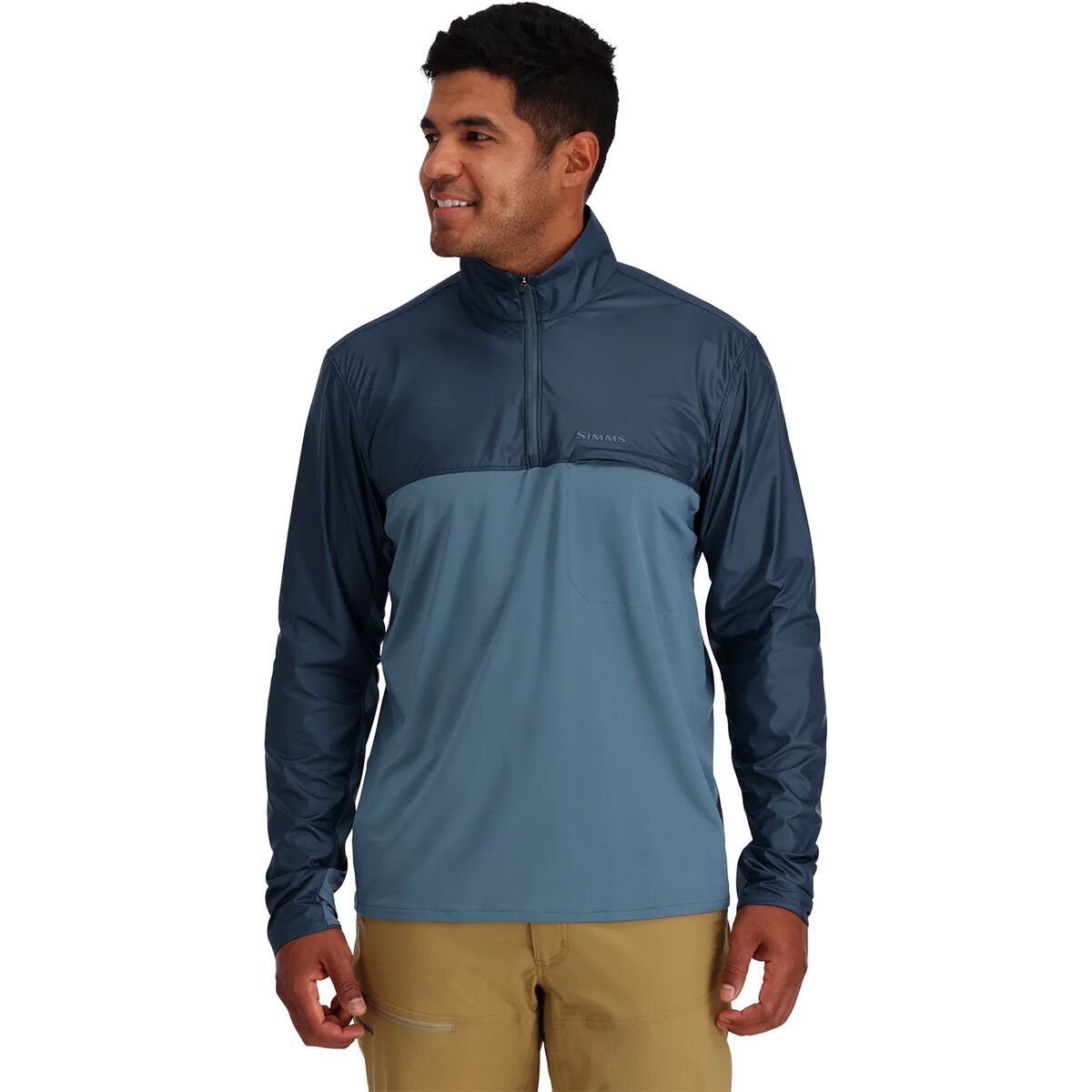 Simms SolarFlex Wind 1/2-Zip Shirt - Men's Neptune/Midnight, M