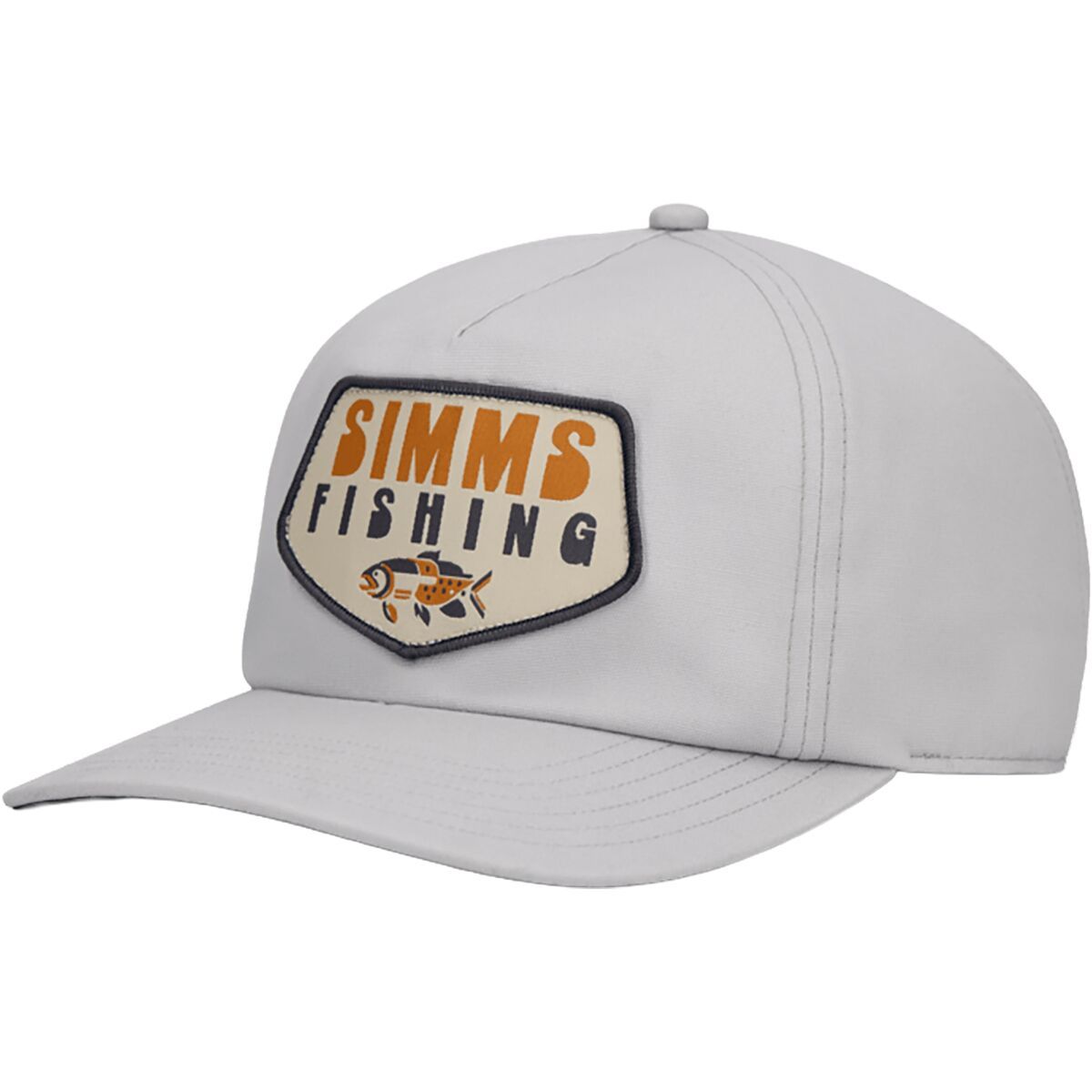 Image of Simms Double Haul Cap Overcast Abstract Bass, One Size