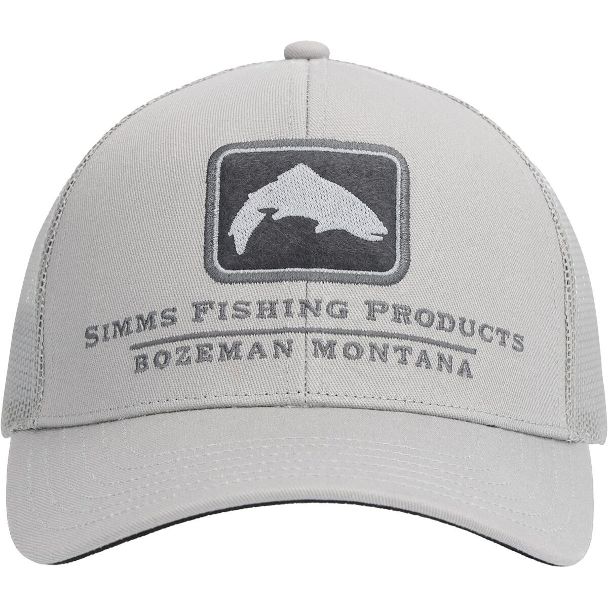Image of Simms Double Haul Icon Trucker Hat Cinder, One Size