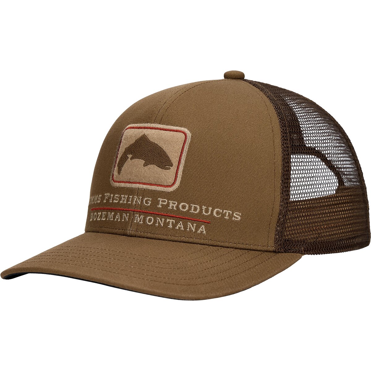 Image of Simms Double Haul Icon Trucker Hat Jasper, One Size