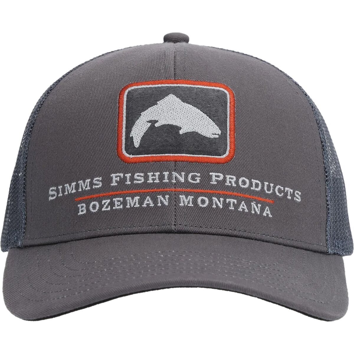 Image of Simms Double Haul Icon Trucker Hat Slate, One Size