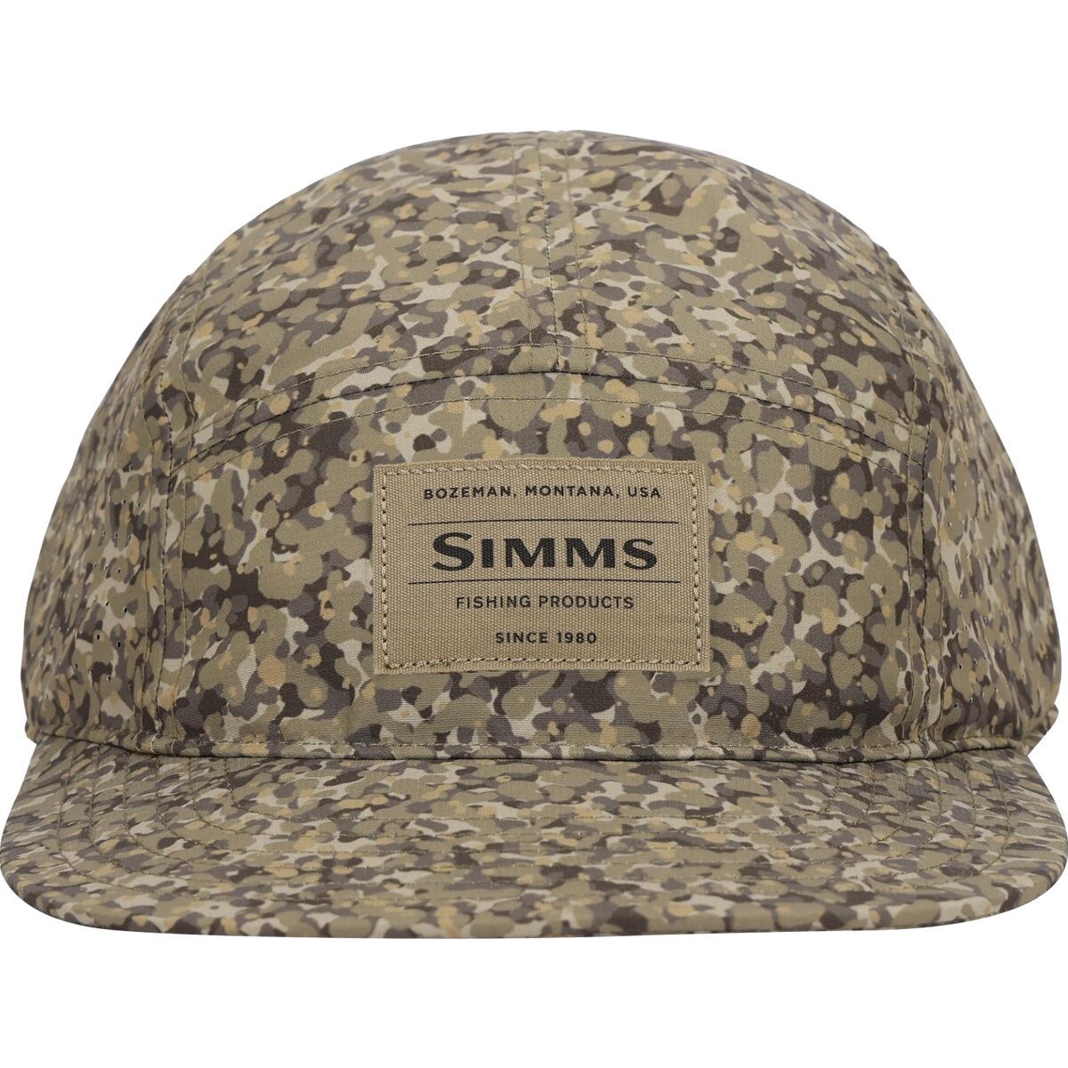 Image of Simms Single Haul Pack Cap Pebble Stone Camo, One Size