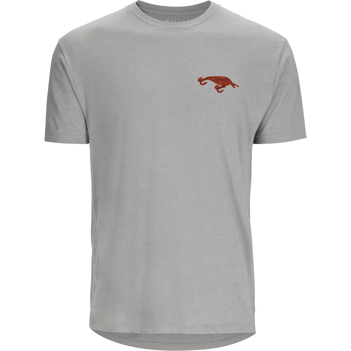 Simms Square Bill T-Shirt - Men's Cinder Heather, 3XL